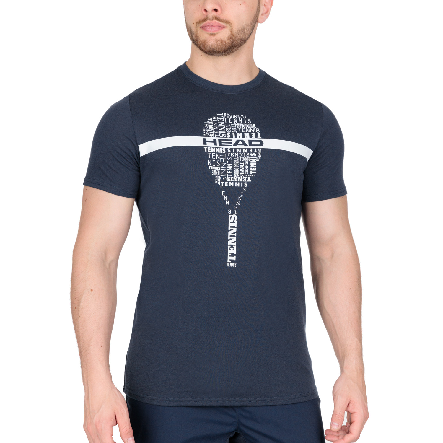 Head Typo Graphic Camiseta - Dark Blue