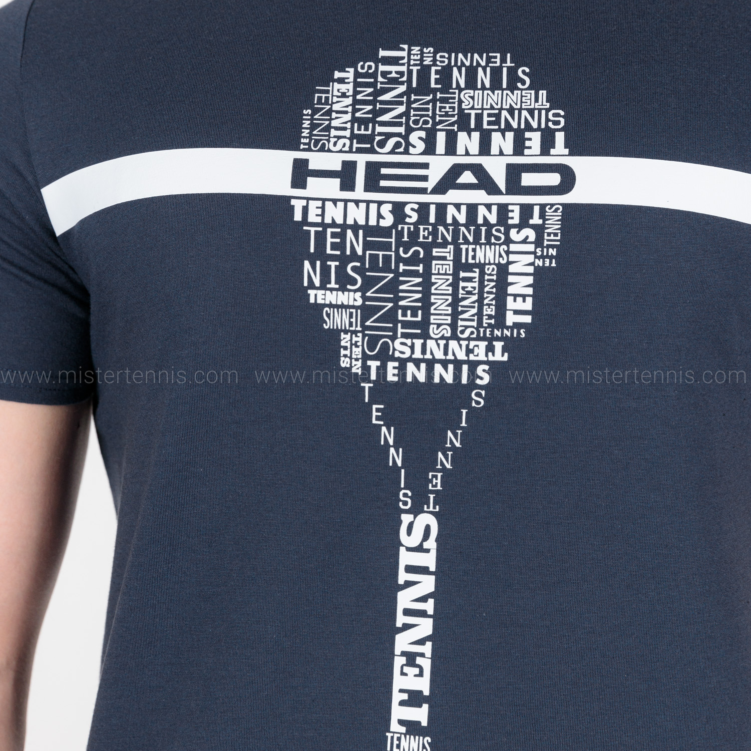 Head Typo Graphic T-Shirt - Dark Blue