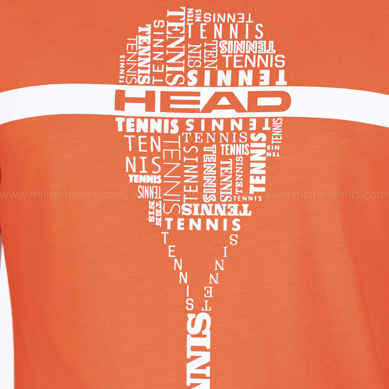 Head Typo Graphic Camiseta - Tangerine