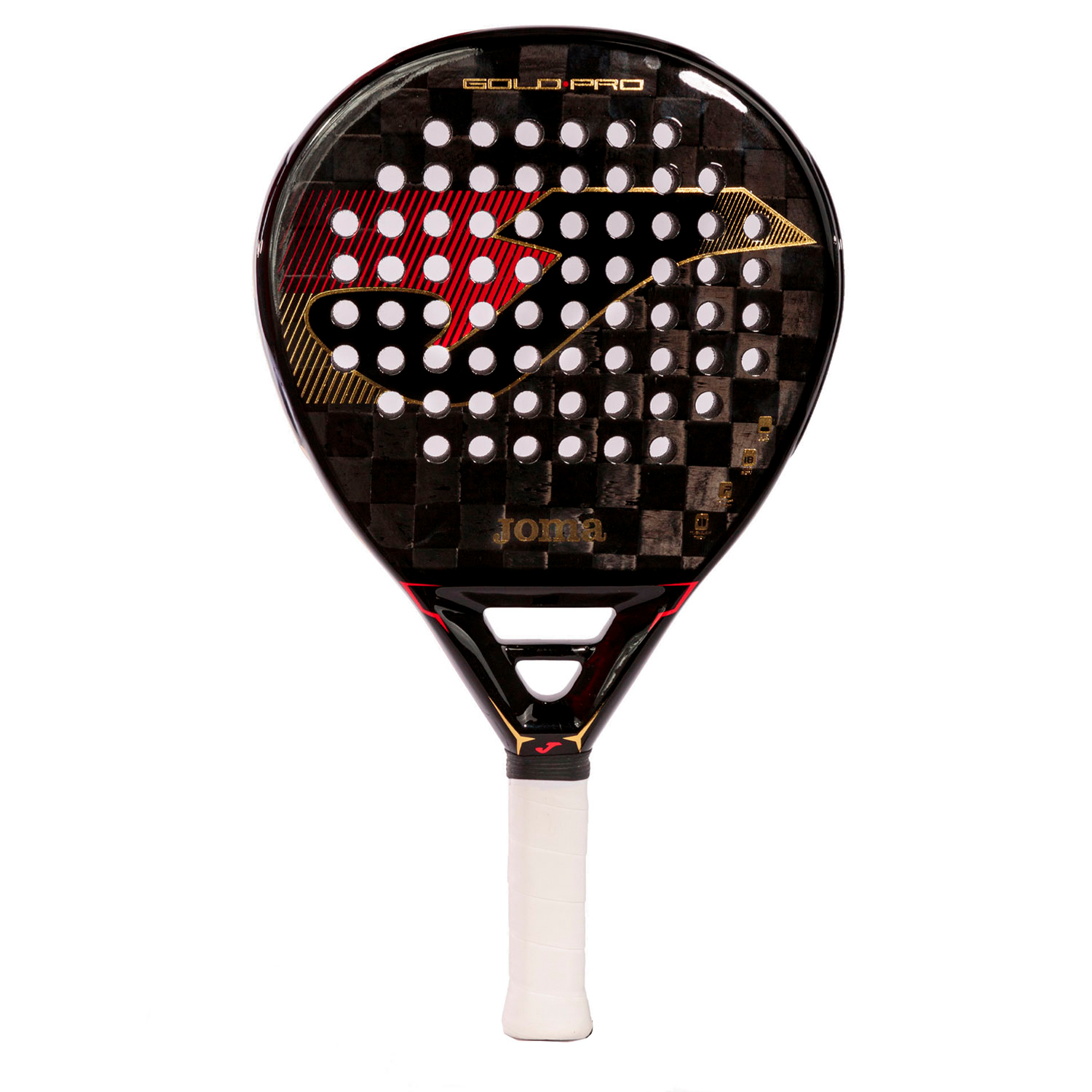 Joma Gold Pro Power Padel Racket Black/Red/Gold