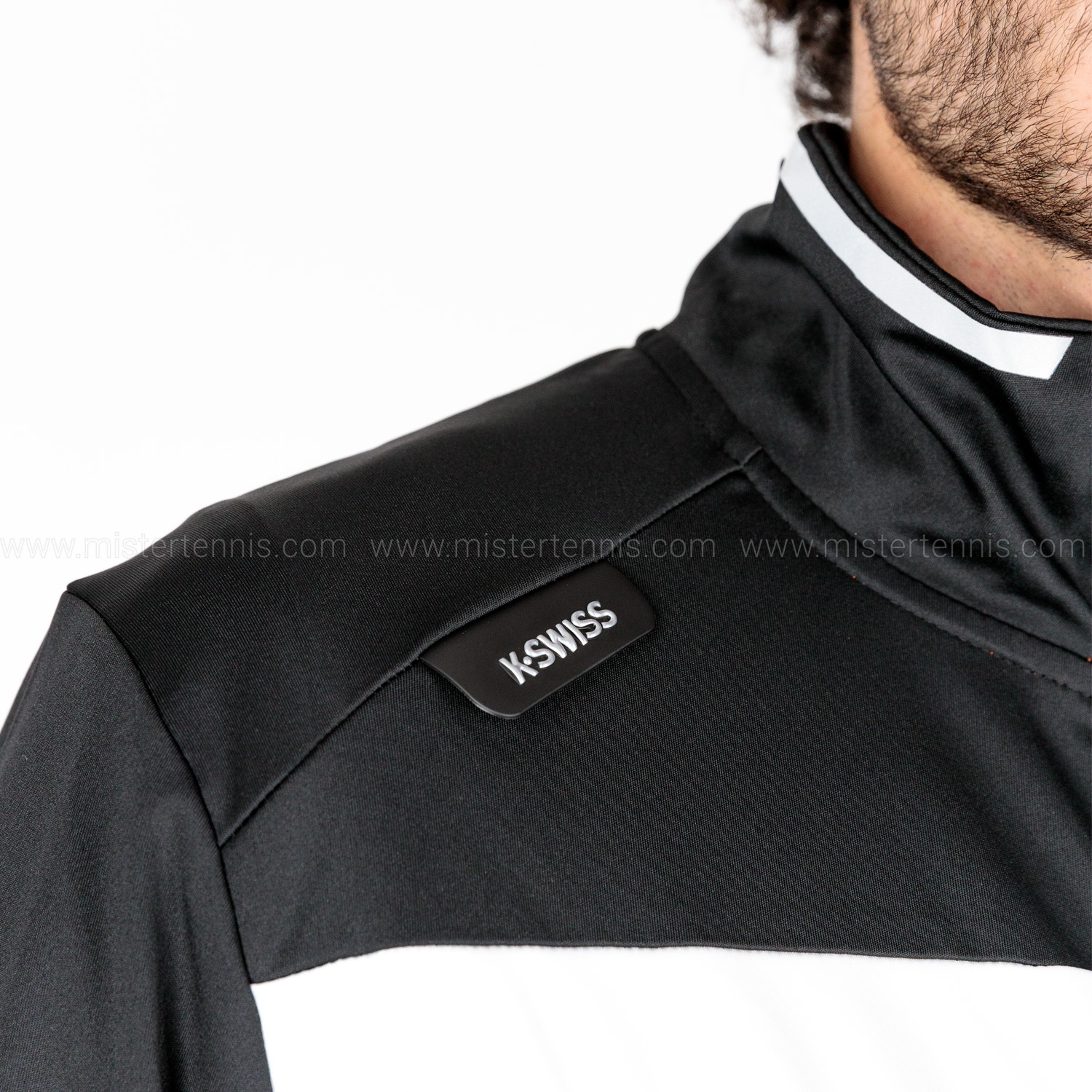 K-Swiss Hypercourt 4 Men's Tennis Jacket - Jet Black/White