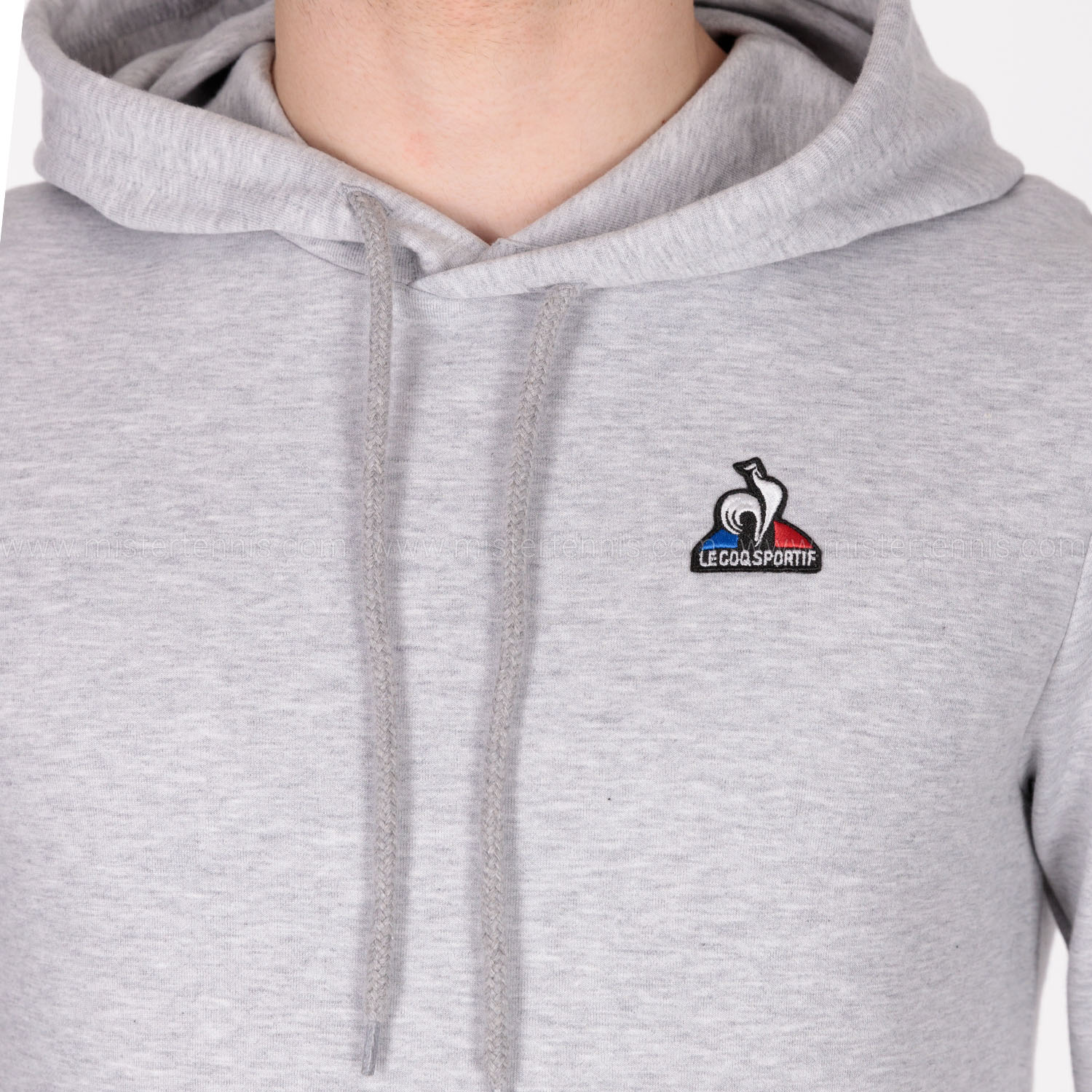 Le Coq Sportif Essentiels Classic Men s Tennis Hoodie Gris