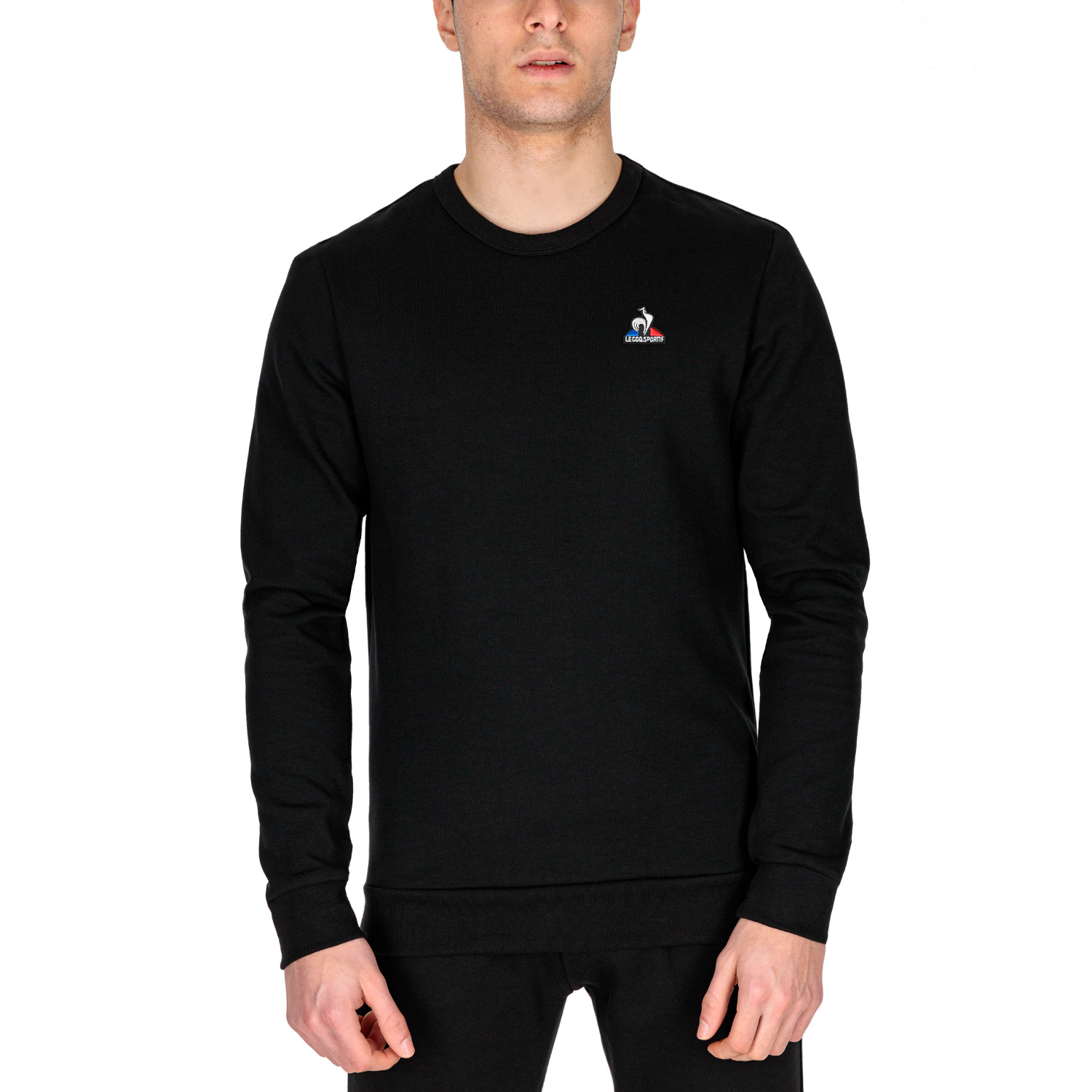 Le Coq Sportif Essentiels Sudadera de Tenis Hombre - Black