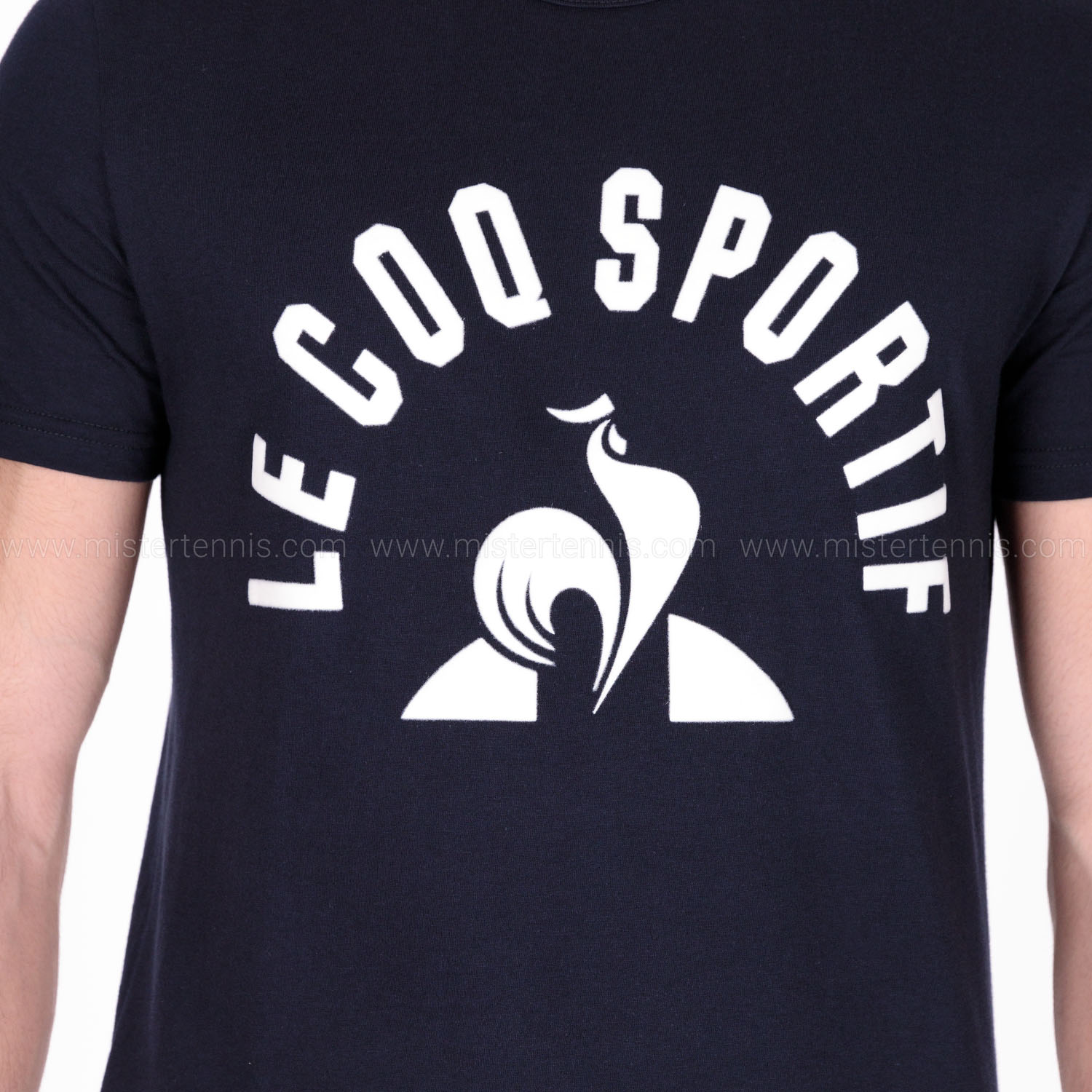 Le Coq Sportif Graphic Men's Tennis T-Shirt - Sky Captain