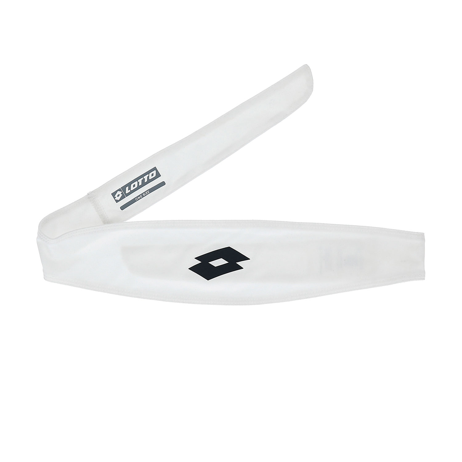 Lotto Logo Headband - Bright White/All Black