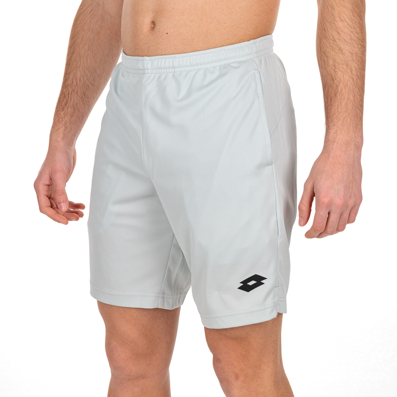 Lotto Squadra II 9in Shorts de Tenis Hombre - Glacier Grey