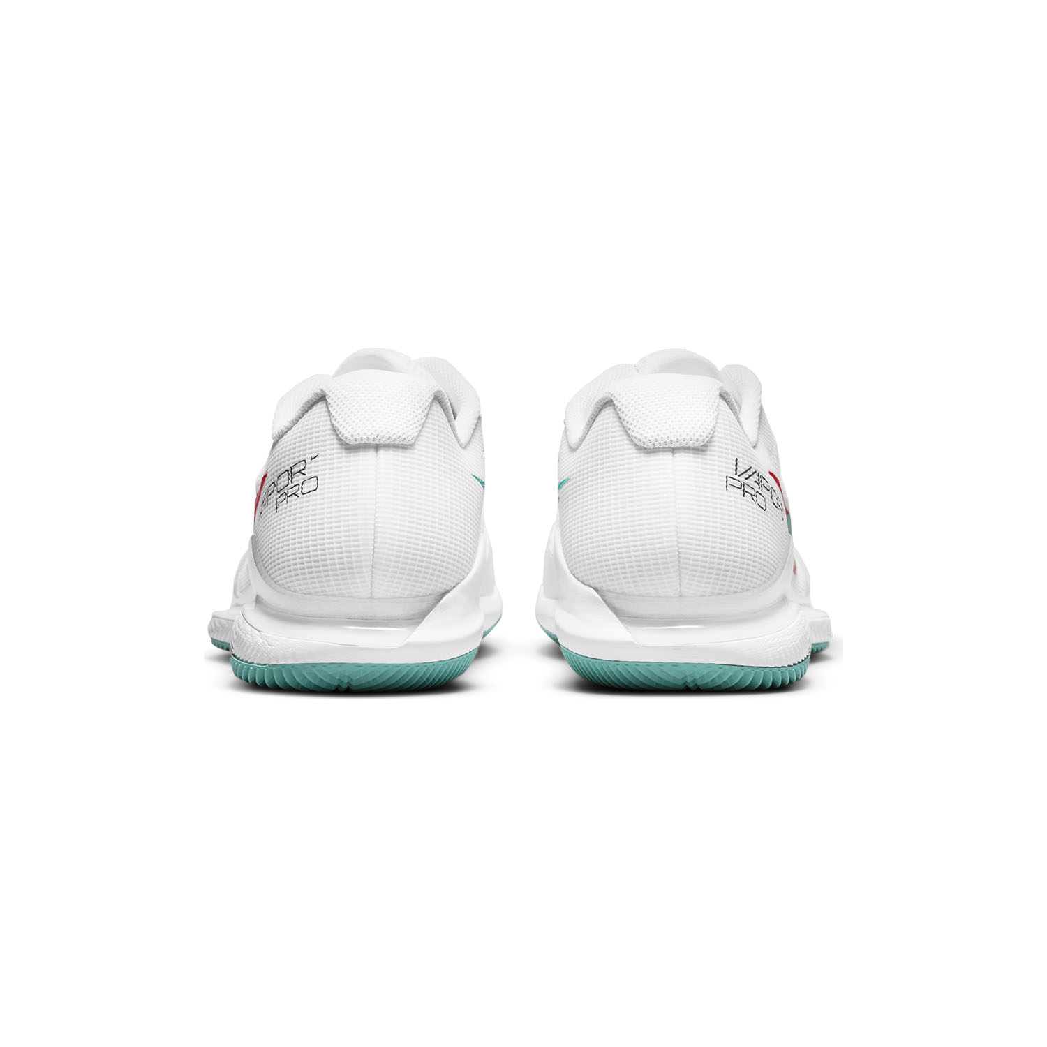 Nike Court Air Zoom Vapor Pro HC - White/Whashed Teal/Habanero Red
