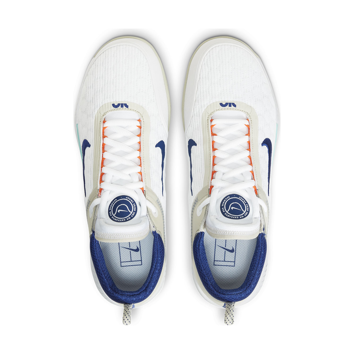 Nike Court Zoom NXT HC Men's Tennis Shoes - White/Deep Royal