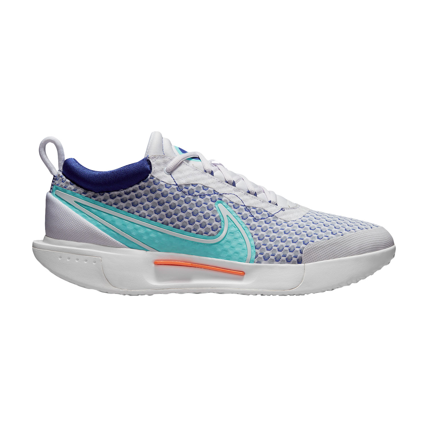 nike court white and blue