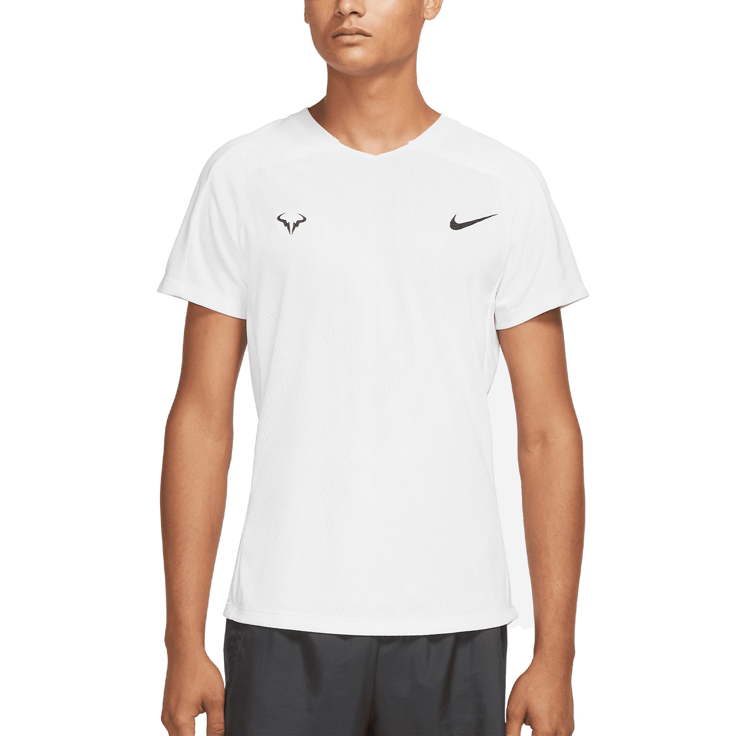 algo Túnica digestión Nike Dri-FIT ADV Rafa Camiseta de Tenis Hombre - White/Black