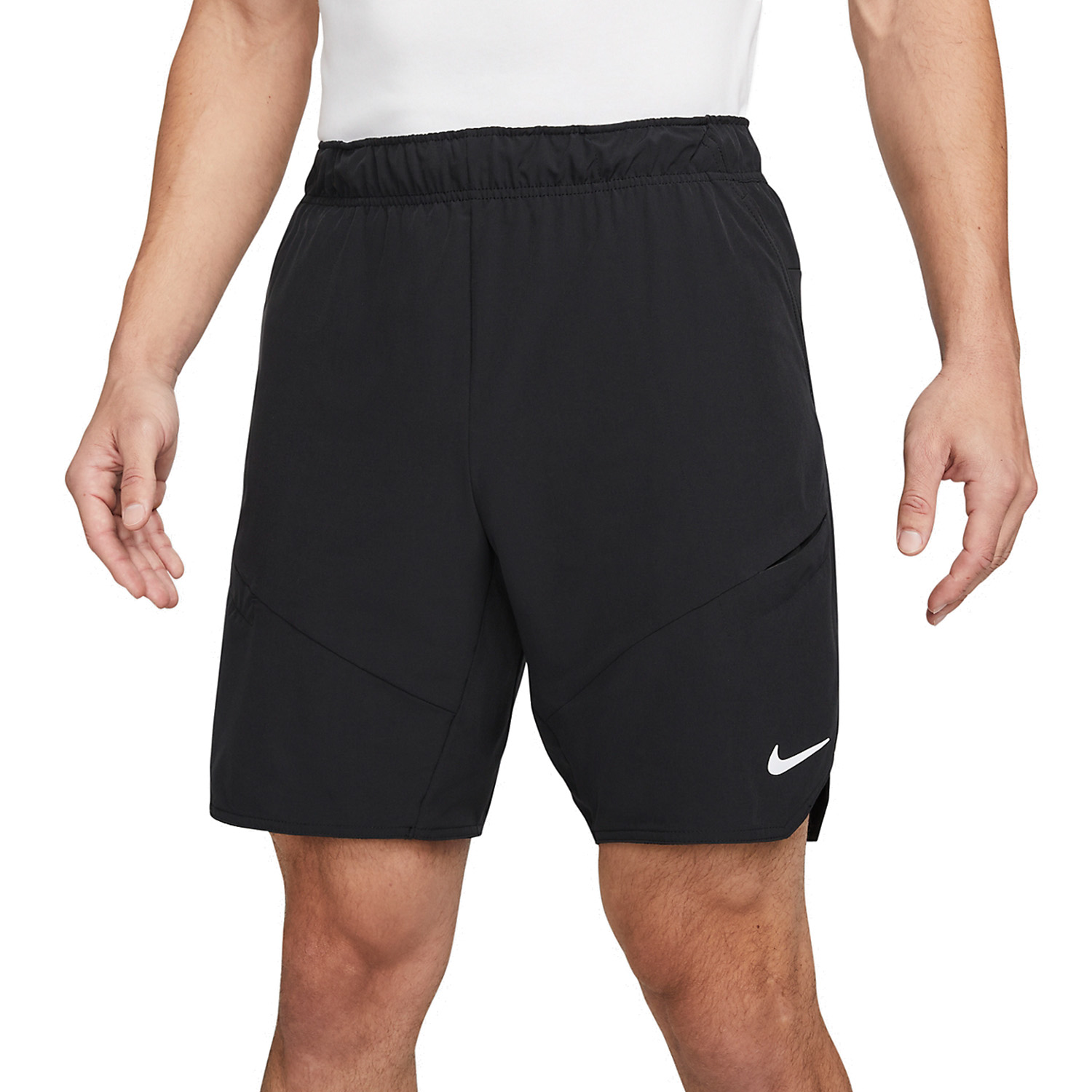 Nike Dri-FIT Advantage 9in Men's Tennis Shorts - White/Black