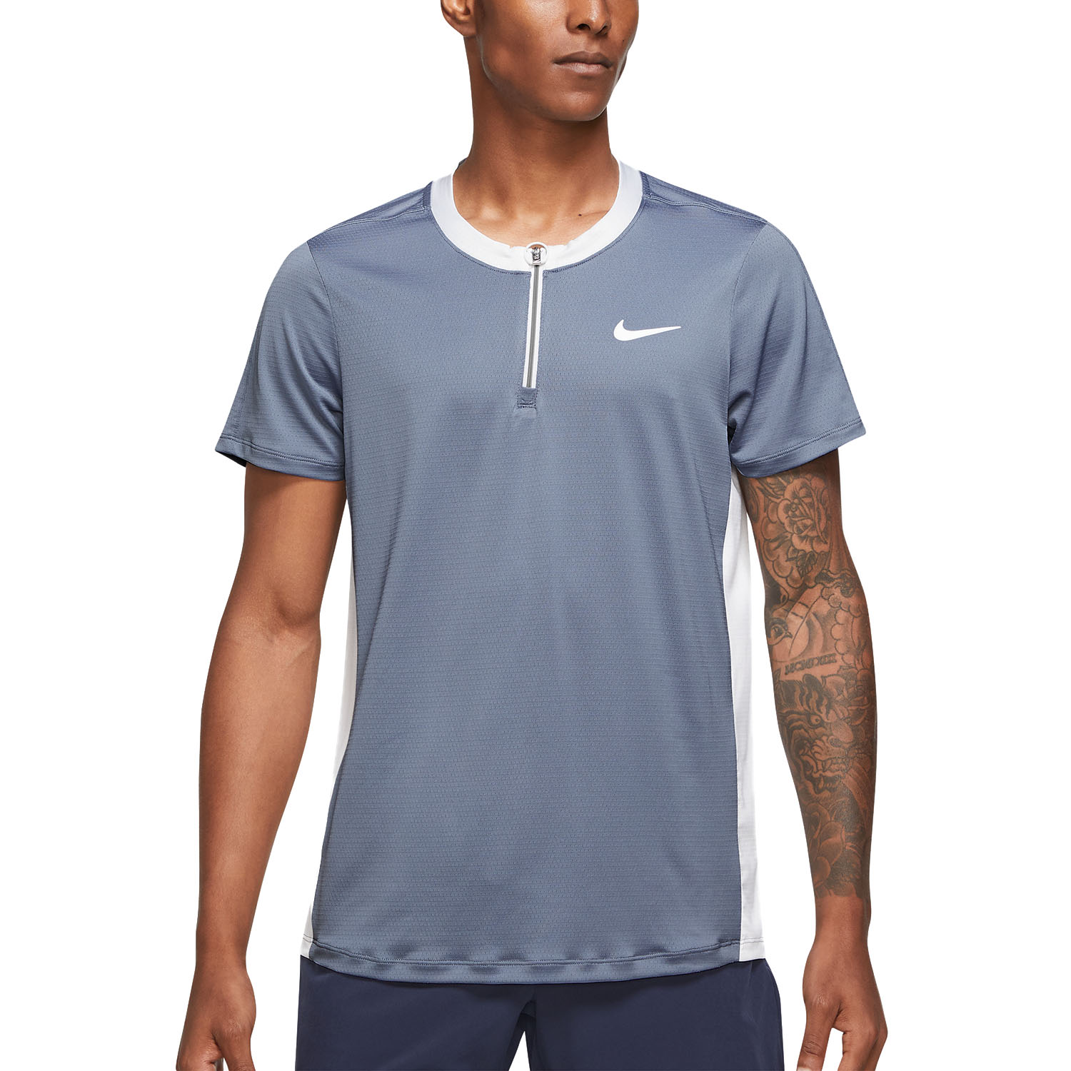 Nike Dri-FIT Advantage Polo - Ashen Slate/White