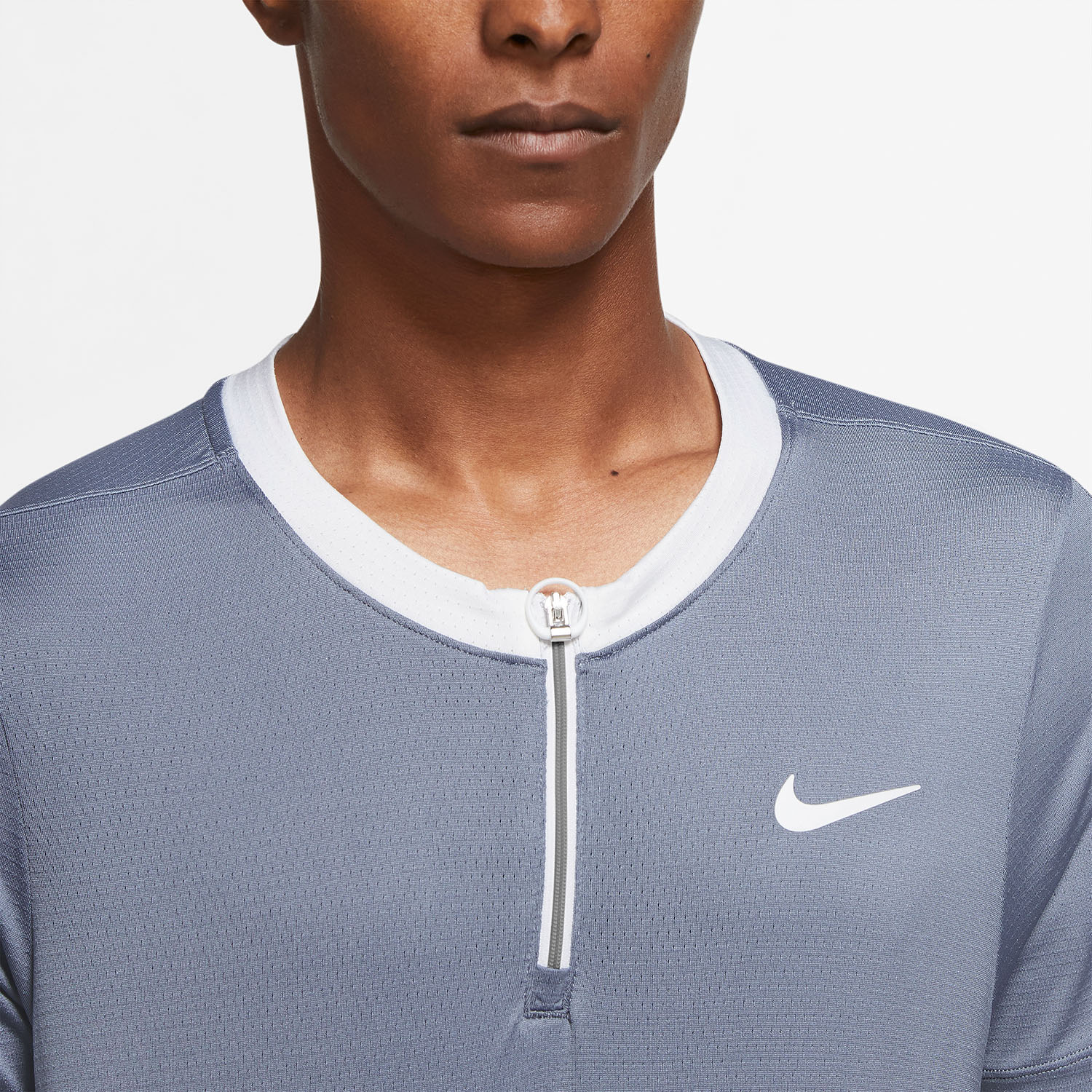 Nike Dri-FIT Advantage Polo - Ashen Slate/White