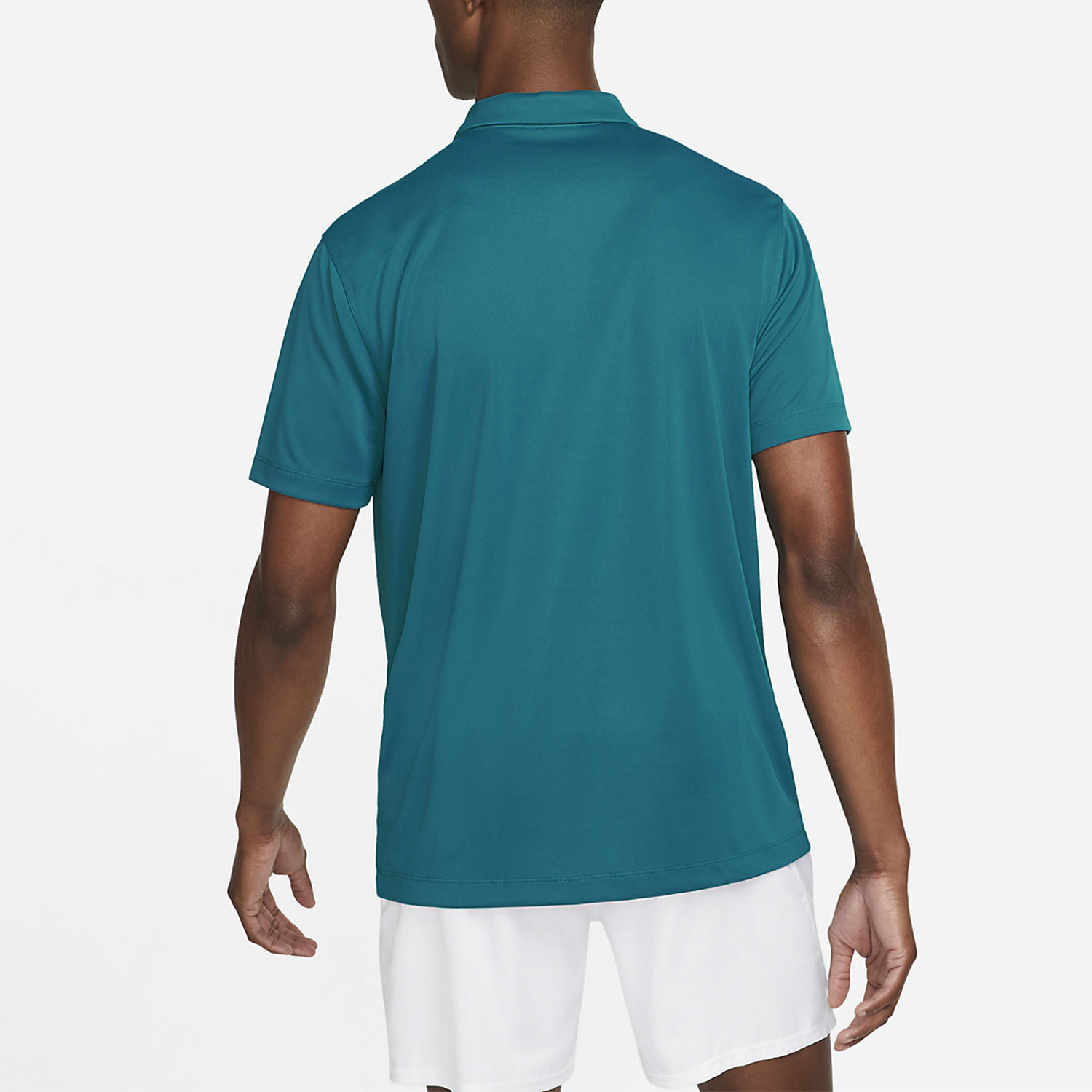 Nike Dri-FIT Solid Logo Men's Tennis Polo - Bright Spruce