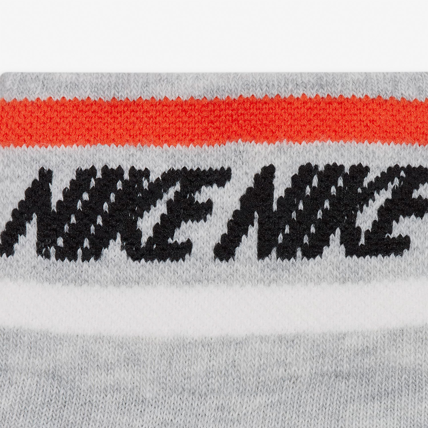 Nike Everyday Essential Swoosh x 3 Calcetines - Grey Heather/Black/White/Orange