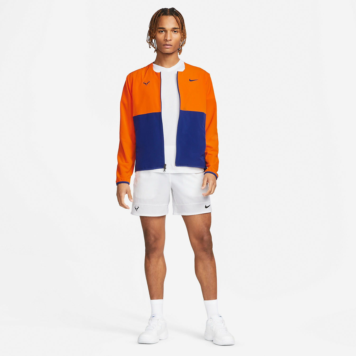 Nike Rafa Logo Men's Tennis Jacket - Magma Orange