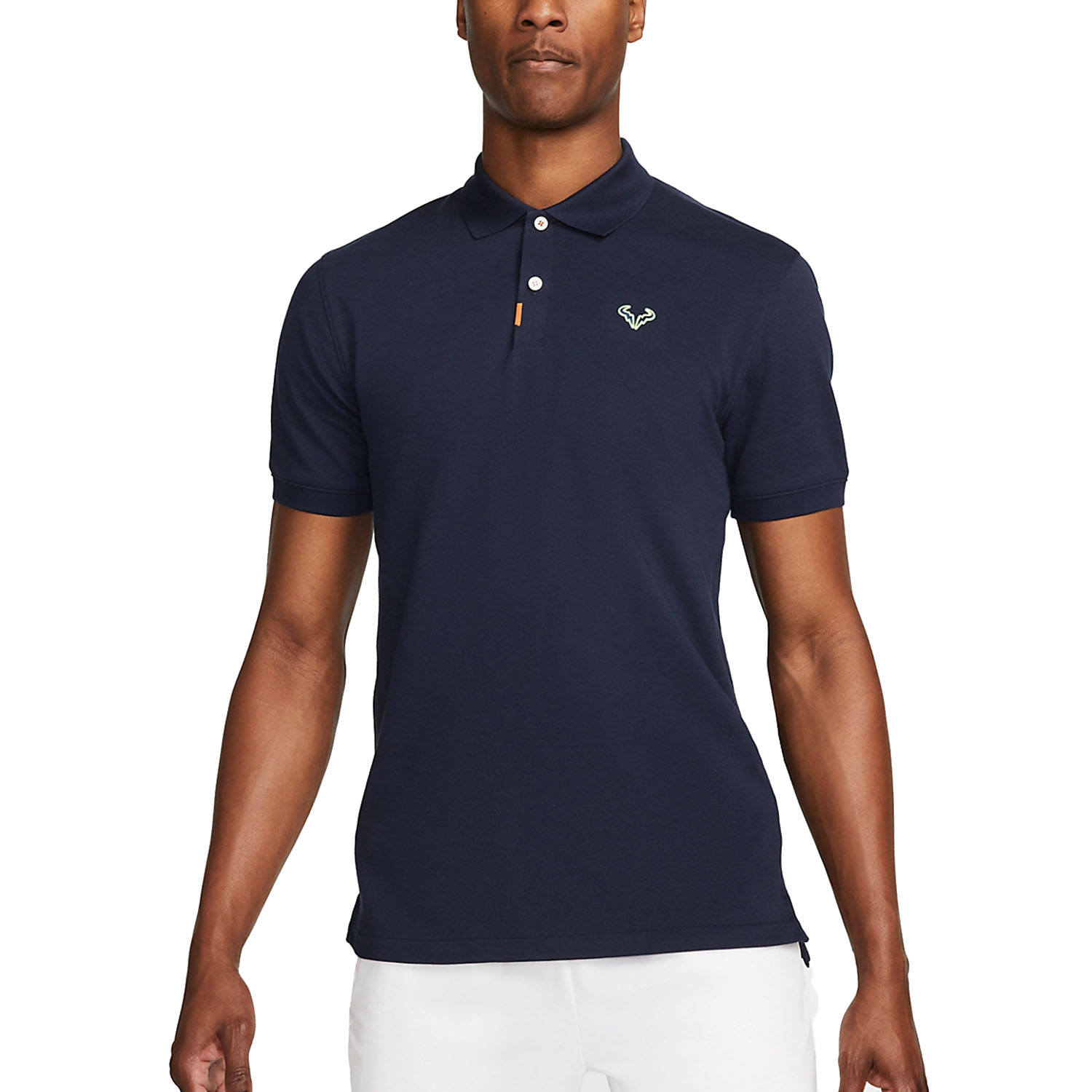 lucha canal polla Nike Rafa Logo Polo de Tenis Hombre - Obsidian/Lime Glow