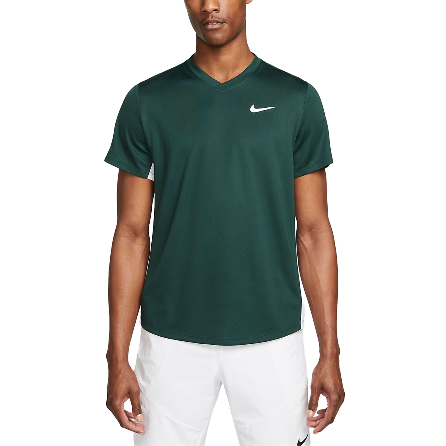 Nike Victory Men's Tennis T-Shirt - Pro Green/White