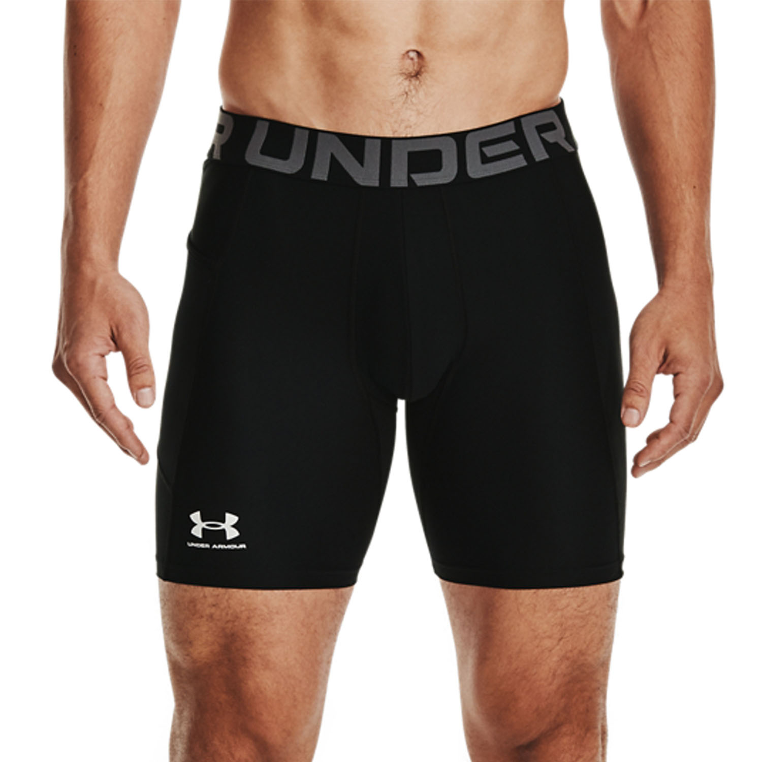 Under Armour HeatGear Short Tights - Black/Pitch Gray