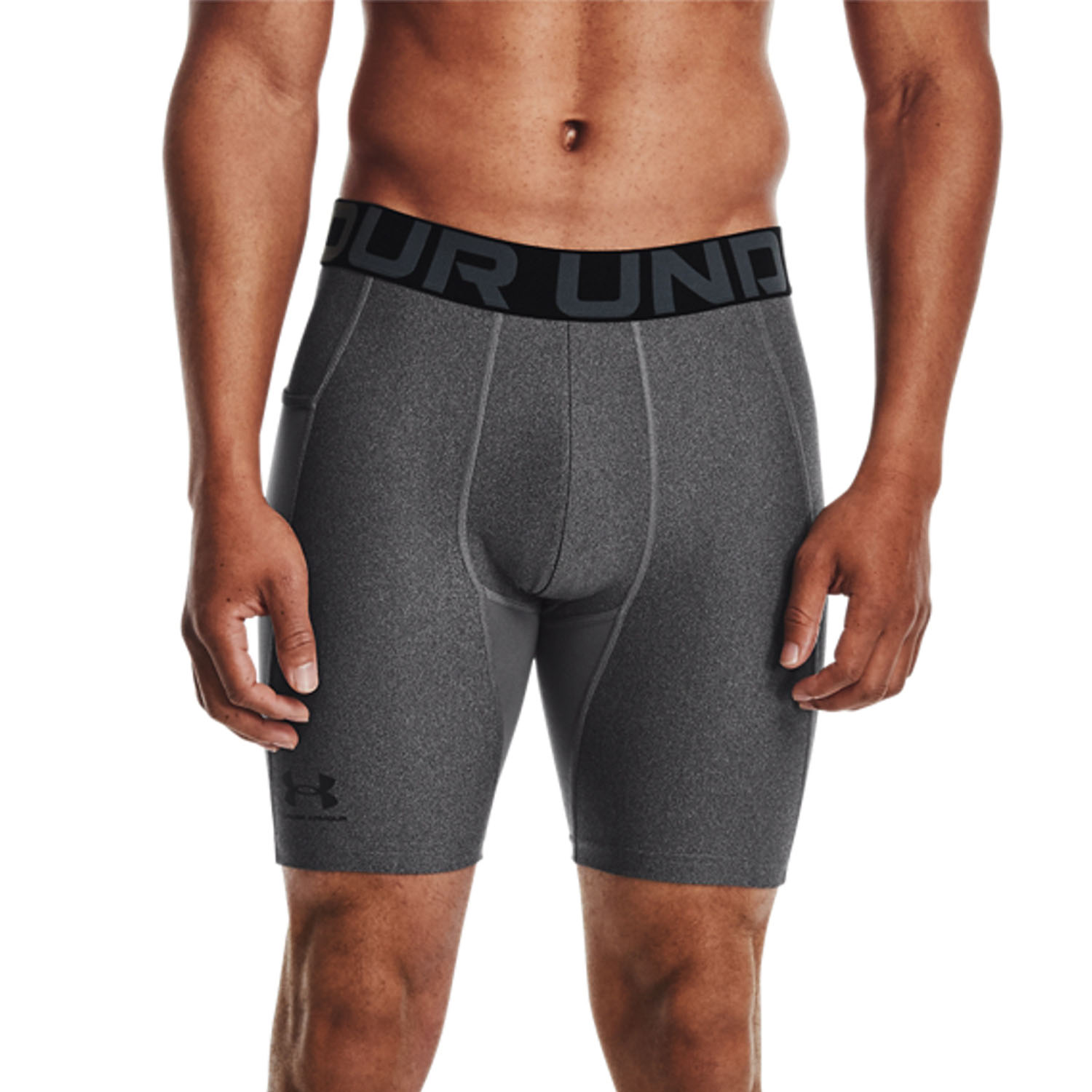 Under Armour HeatGear Short Tights - Carbon Heather/Black