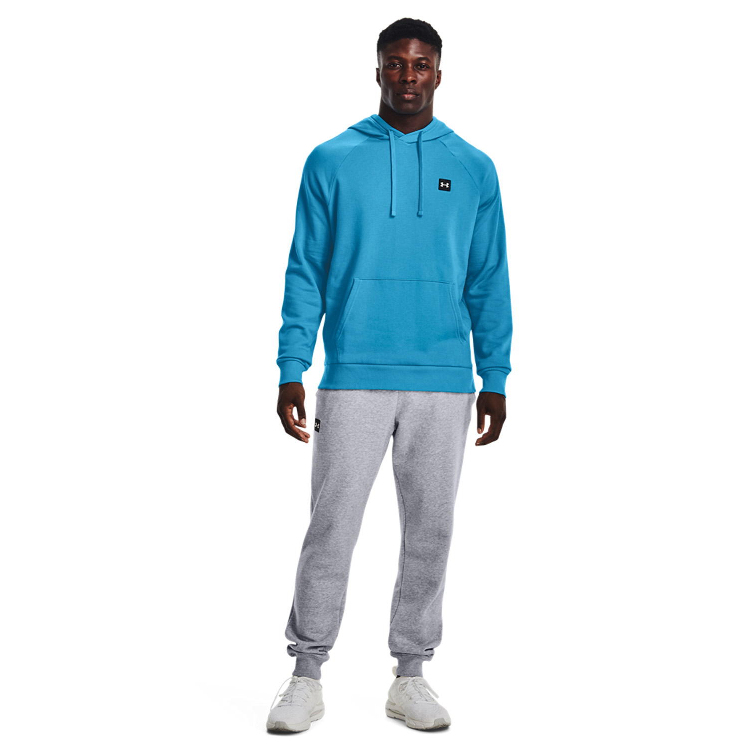 Under Armour Rival Fleece Men's Tennis Hoodie - Capri/Onyx White