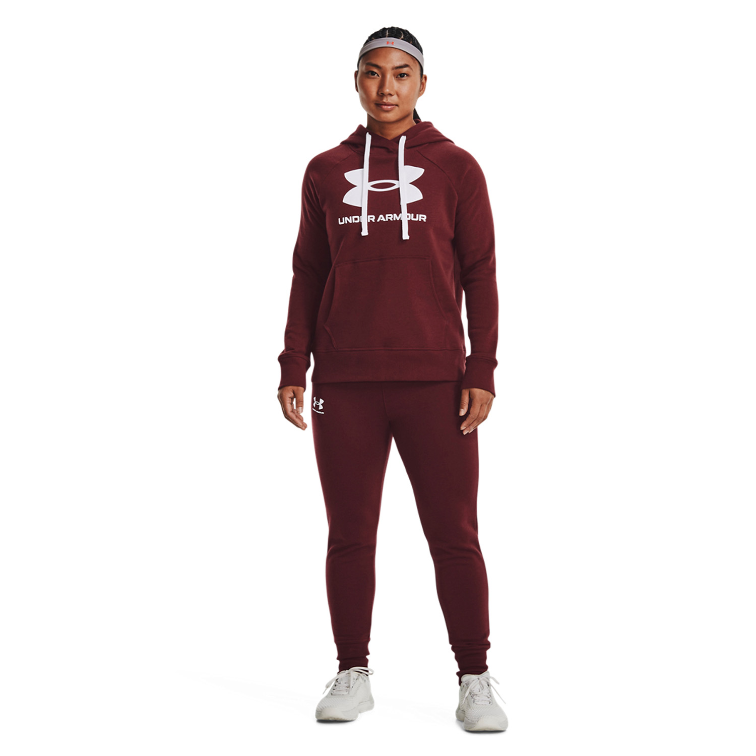 Under Armour Rival Women's Tennis Pants - Chestnut Red/White