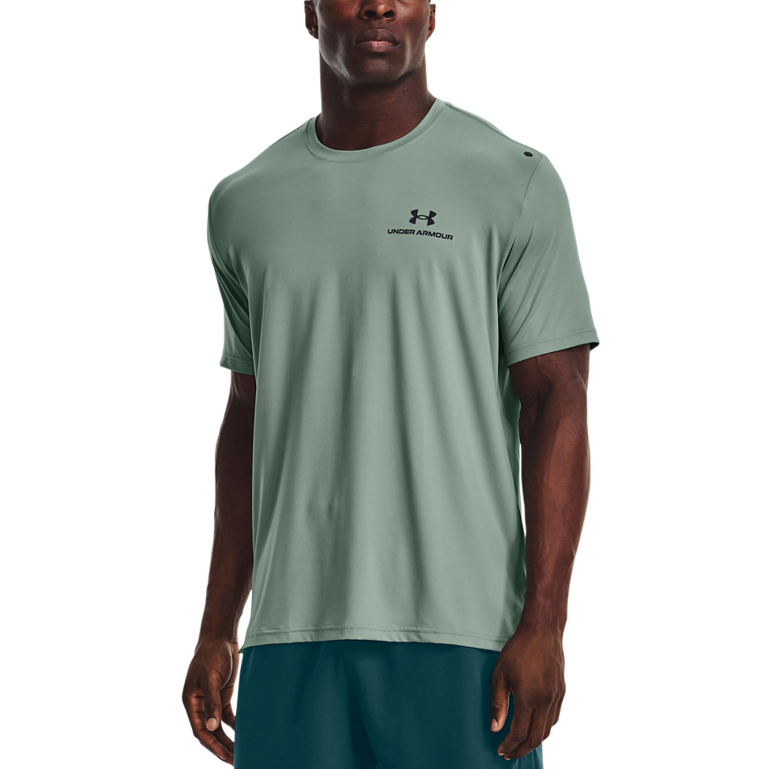 Under Armour Rush Energy Men's Tennis T-Shirt - Opal Green/Black