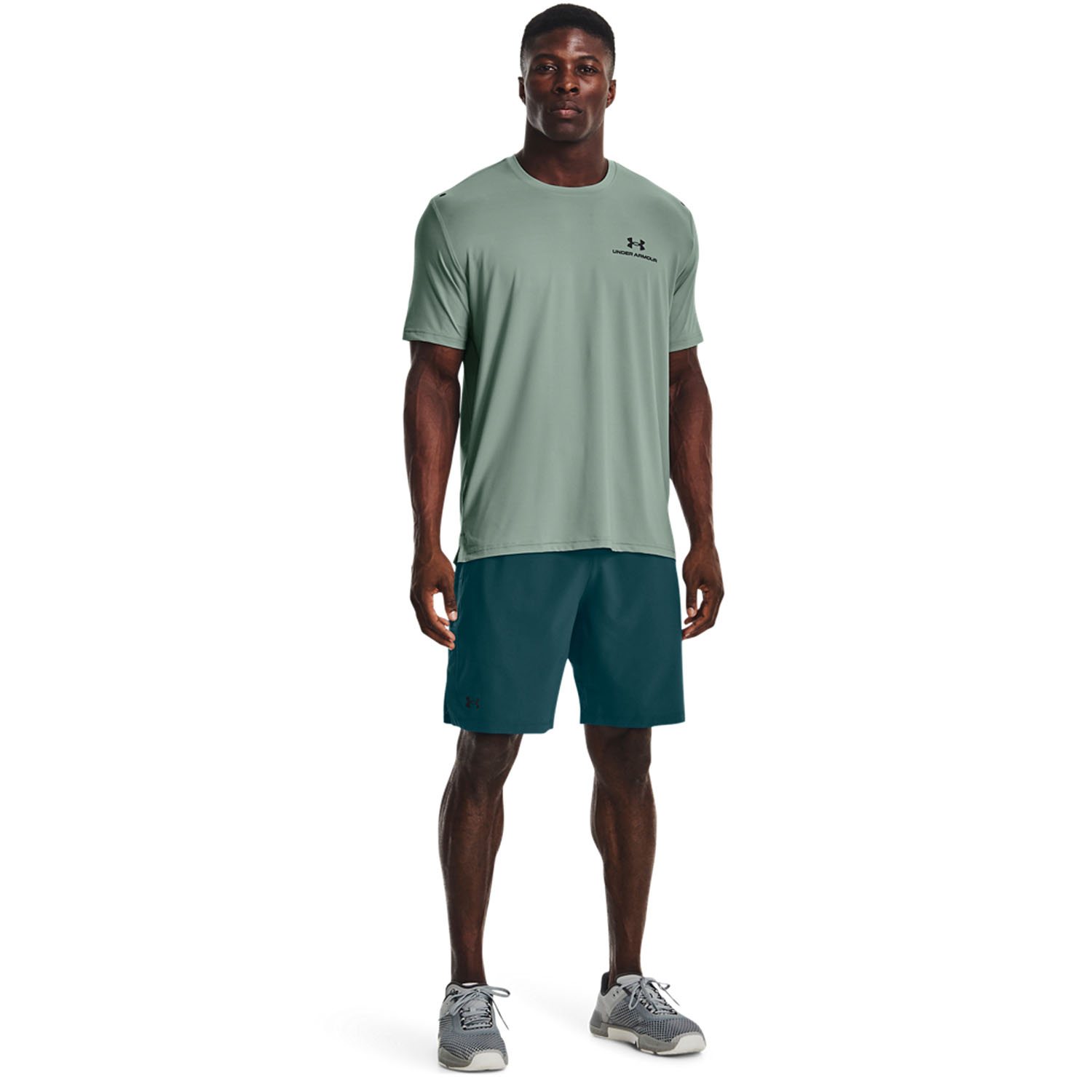 Under Armour Rush Energy Men's Tennis T-Shirt - Opal Green/Black
