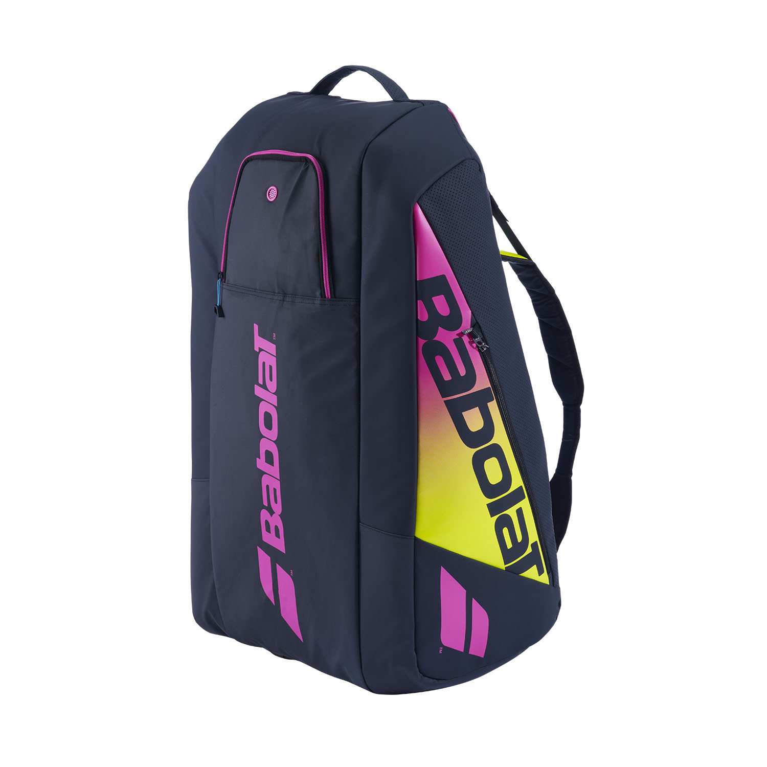 Babolat Pure Aero Rafa x 12 Bag - Yellow/Pink/Blue