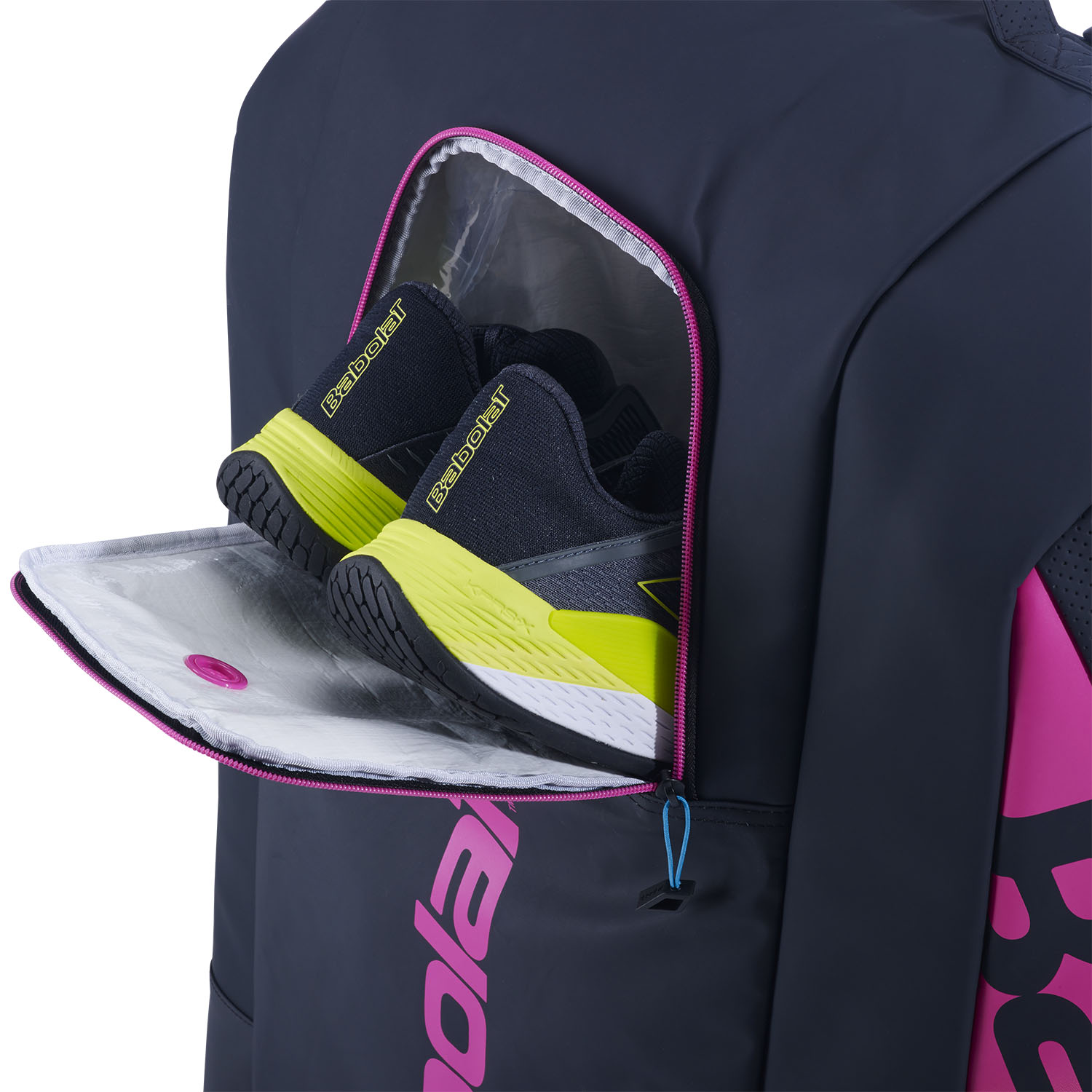 Babolat Pure Aero Rafa x 12 Bag - Yellow/Pink/Blue