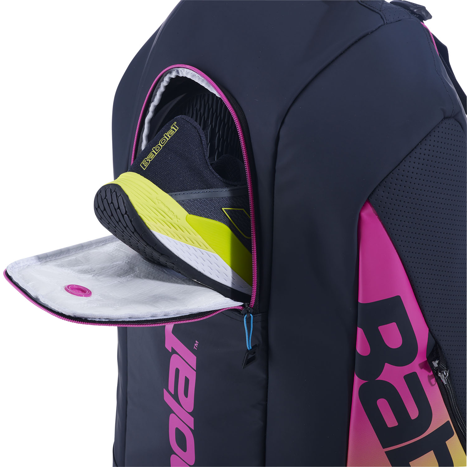 Babolat Pure Aero Rafa x 6 Bag - Yellow/Pink/Blue