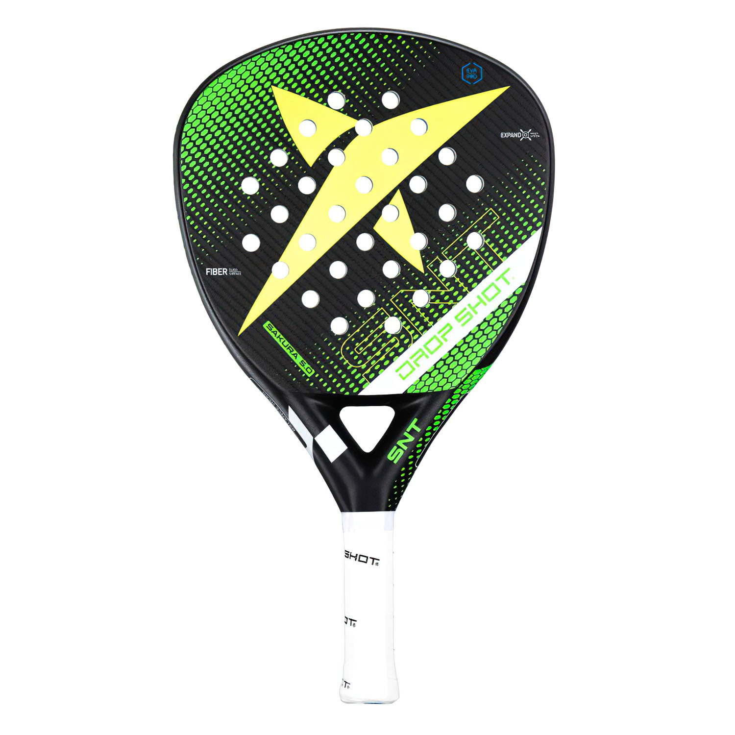 Drop Shot Sakura 5.0 Padel Racket - Black/Green/Yellow