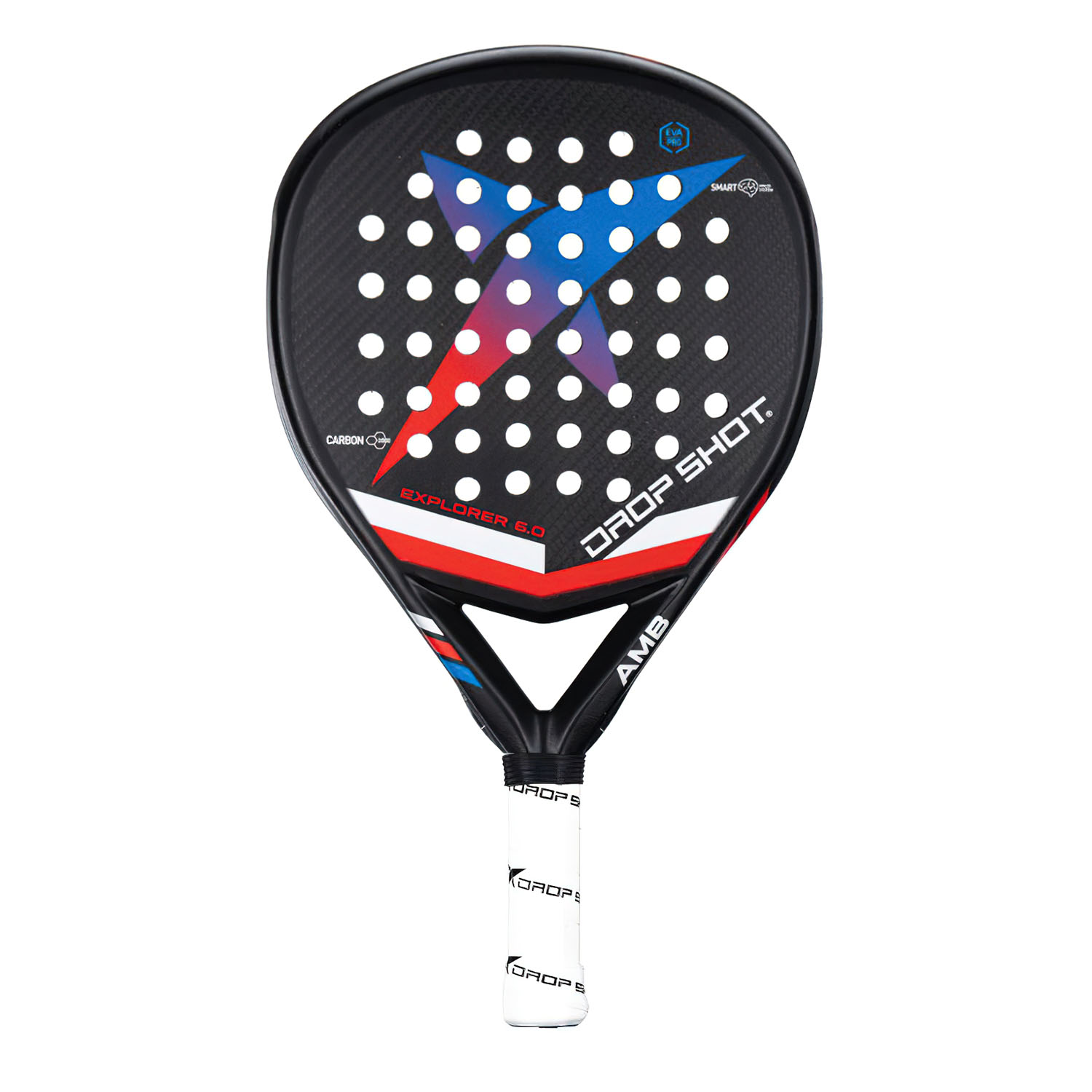 Drop Shot Explorer 6.0 Padel Racket - Black/Red/Blue