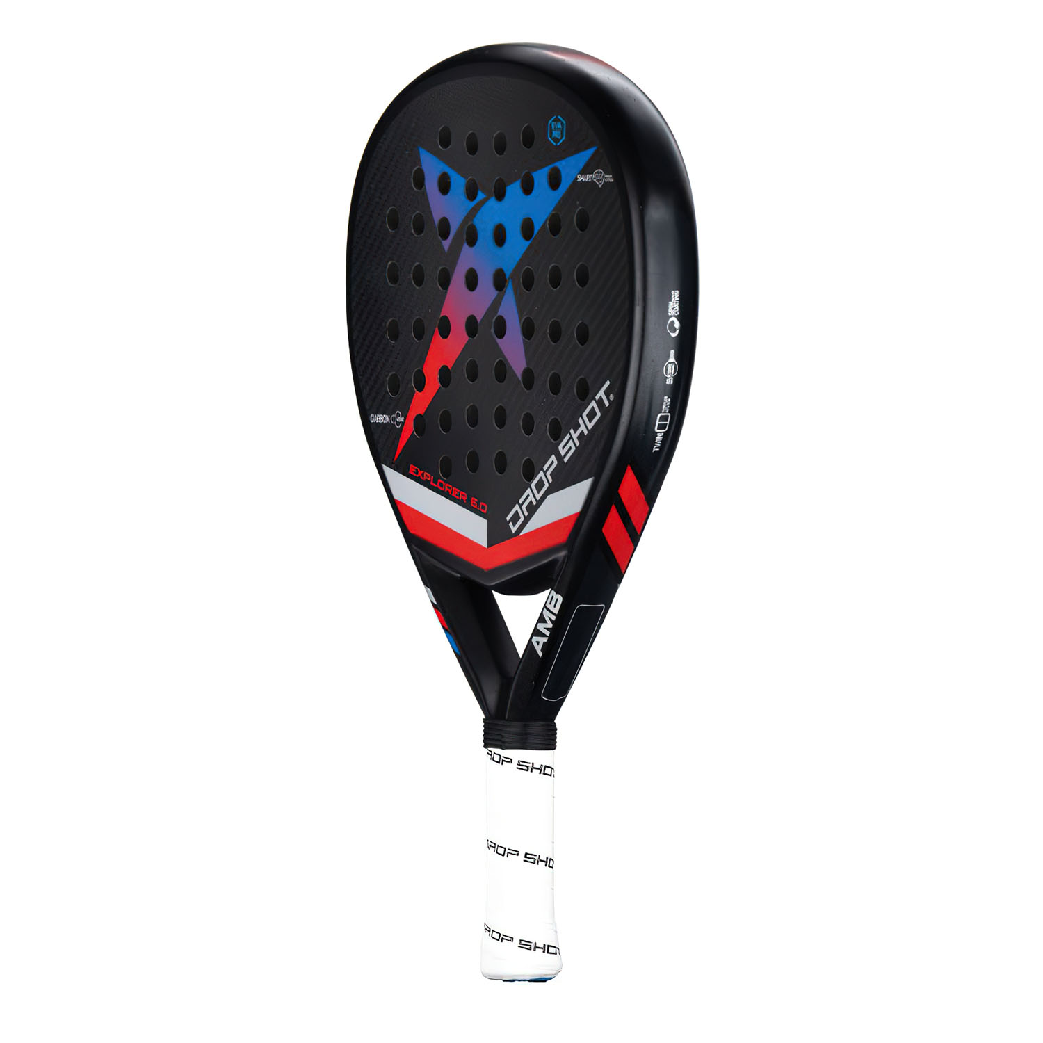 Drop Shot Explorer 6.0 Padel Racket - Black/Red/Blue
