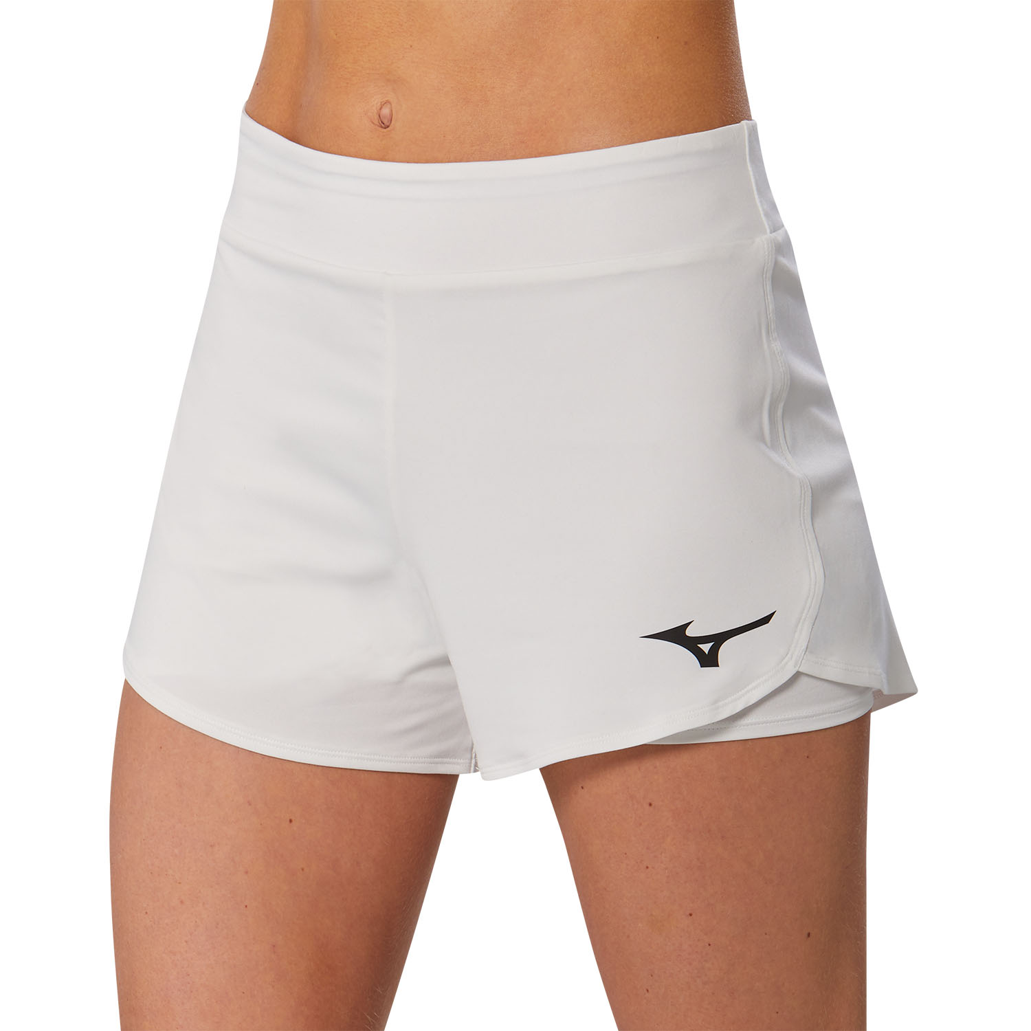 Mizuno Flex 3in Pantaloncini da Tennis Donna White