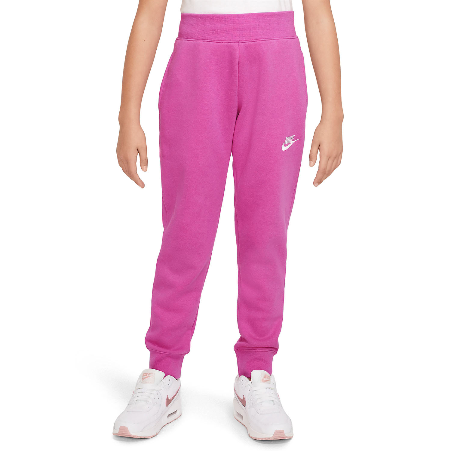 Nike Club Pantaloni Bambina - Active Fuchsia/White