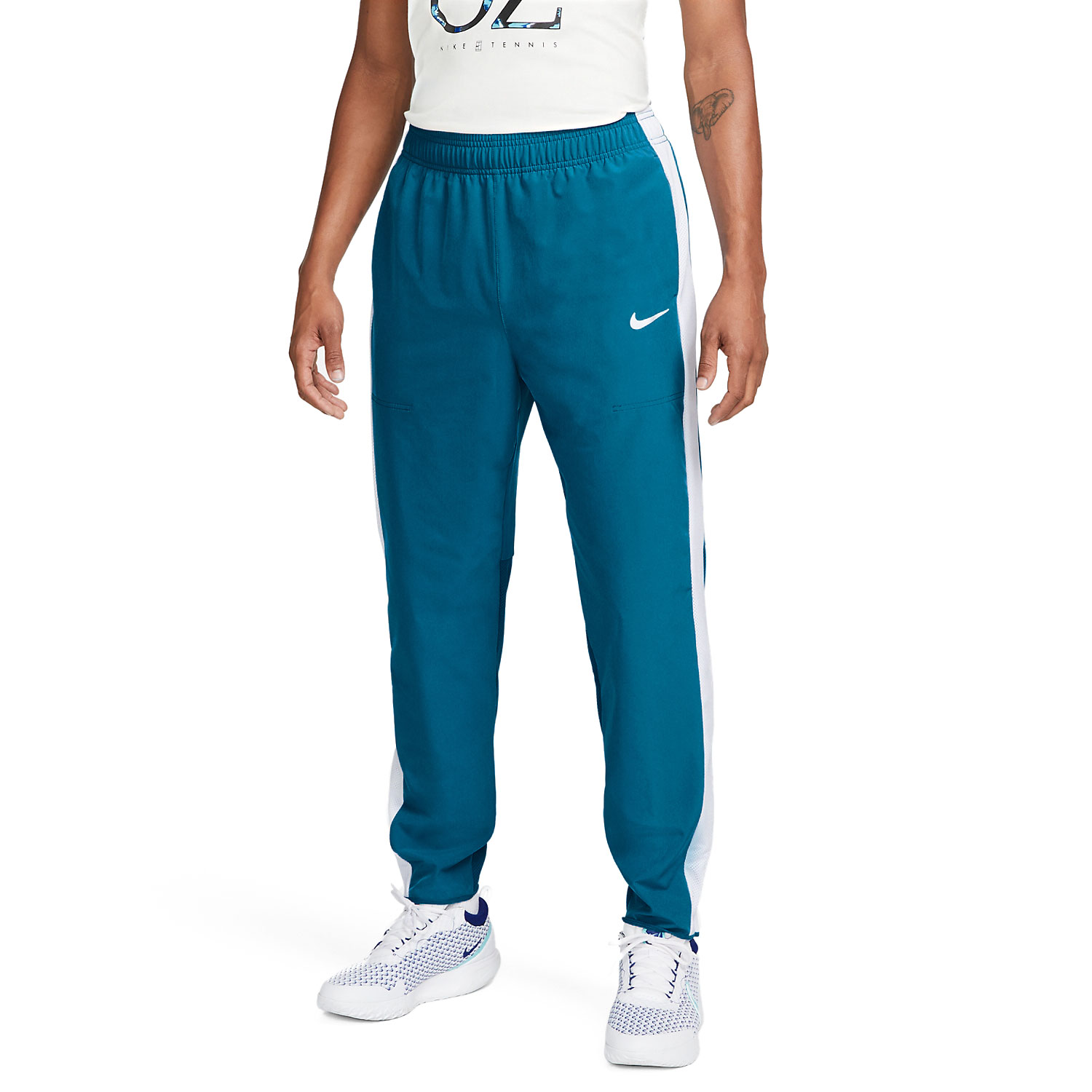 Nike Court Advantage Pantaloni - Green Abyss/White