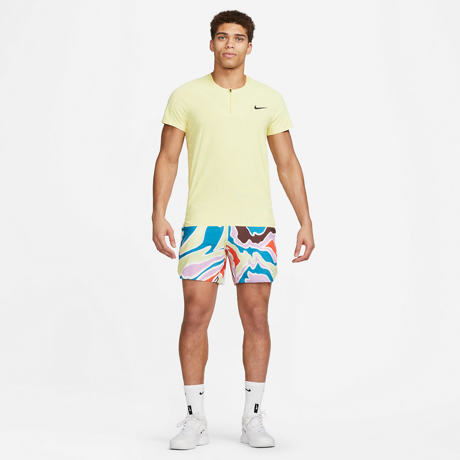 Nike Court Dri-FIT ADV Slam Men's Tennis Polo - Lemon Chiffon