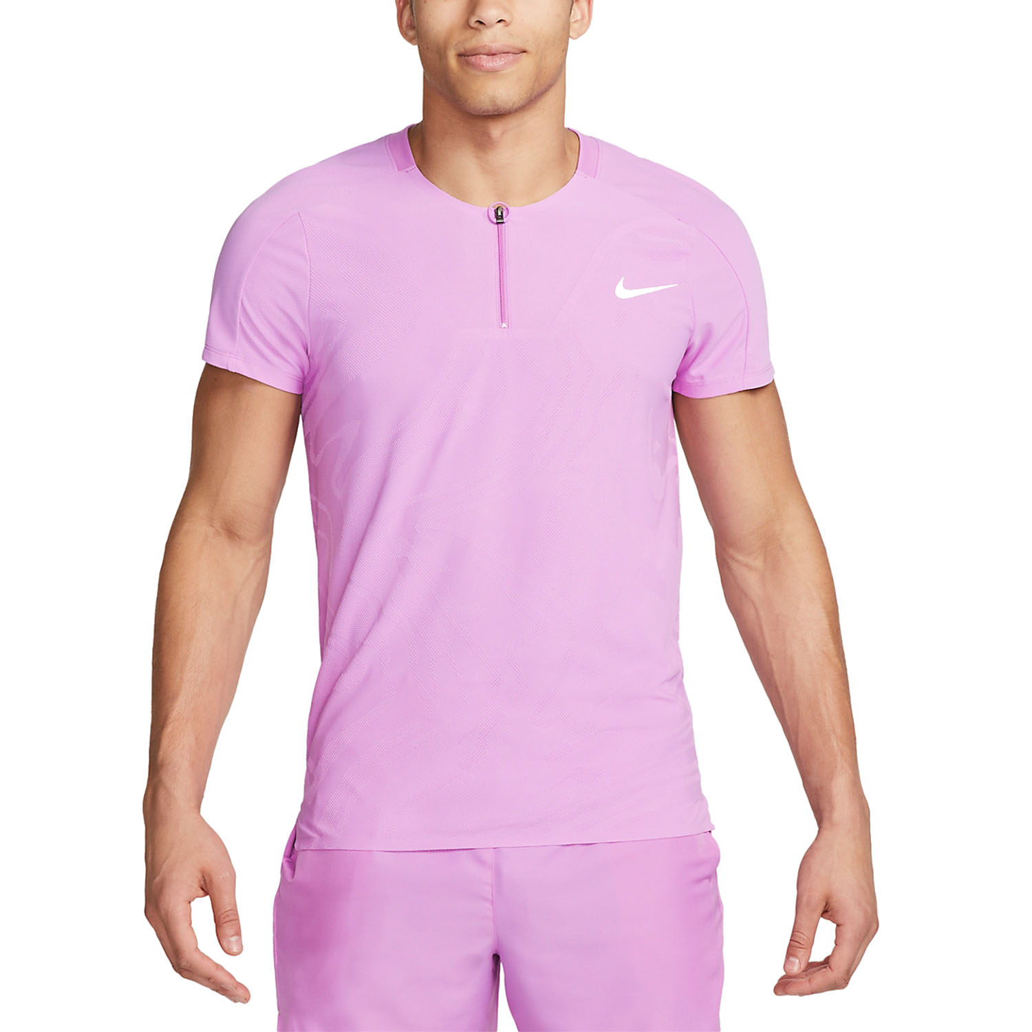 Nike Court Dri-FIT ADV Slam Polo - Rush Fuchsia/White