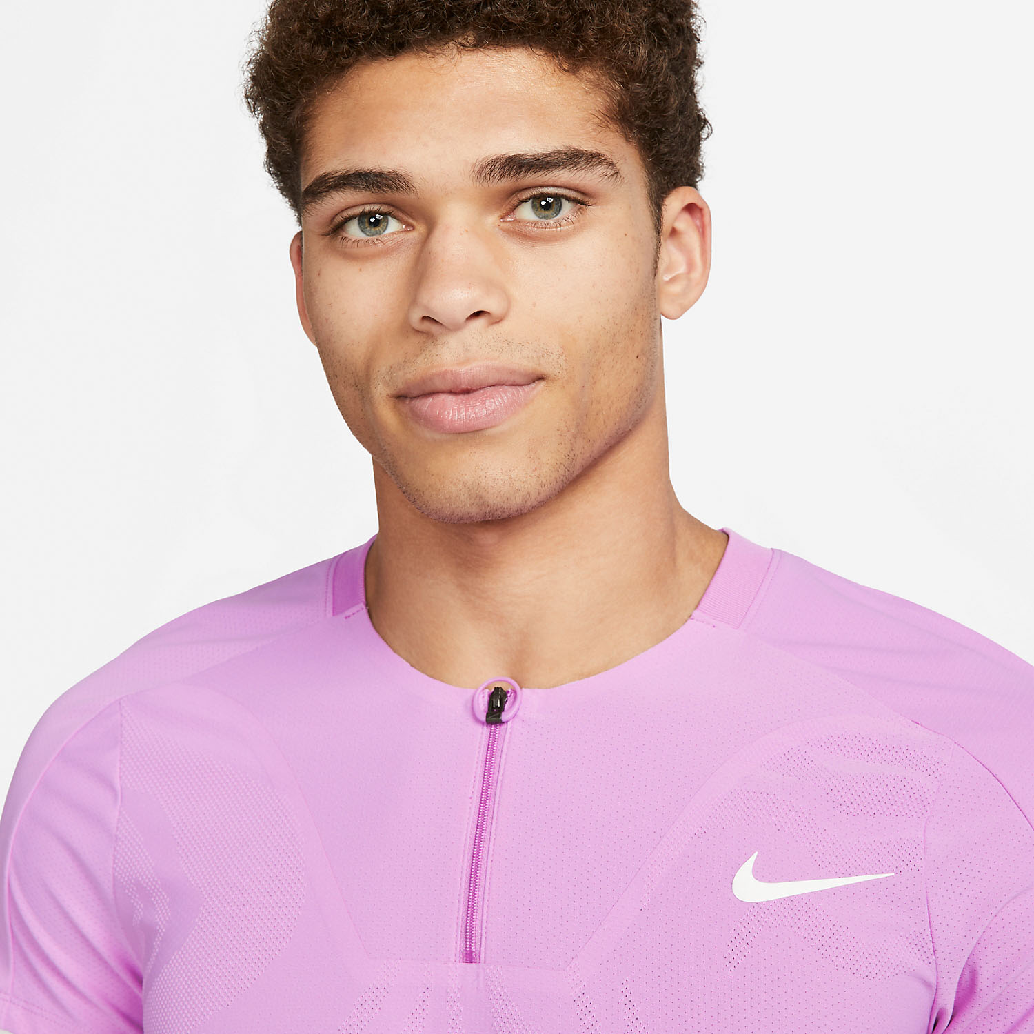 Nike Court Dri-FIT ADV Slam Polo - Rush Fuchsia/White