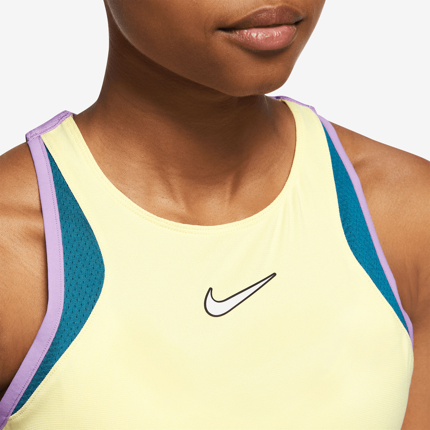 Nike Court Dri-FIT Melbourne Women's Tennis Dress - Lemon Chiffon