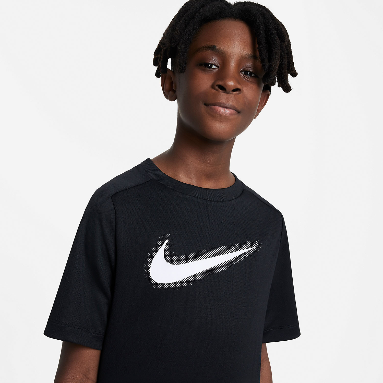 Nike Dri-FIT Icon T-Shirt Boy - Black/White