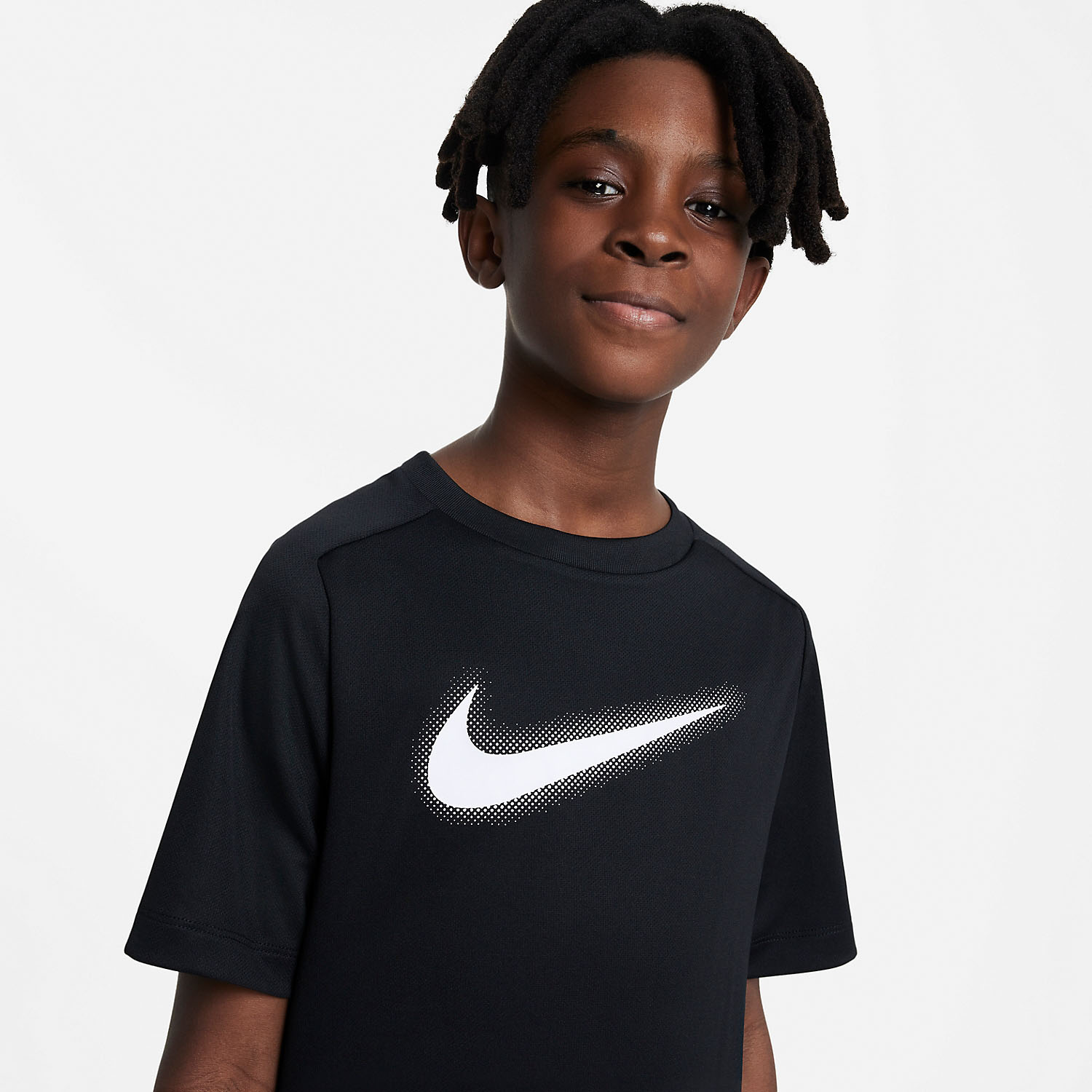 Nike Dri-FIT Icon Camiseta Niño - Black/White