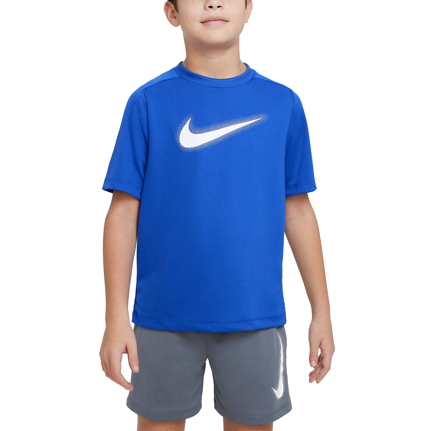 Nike Dri-FIT Icon Maglietta Bambino - Game Royal/White