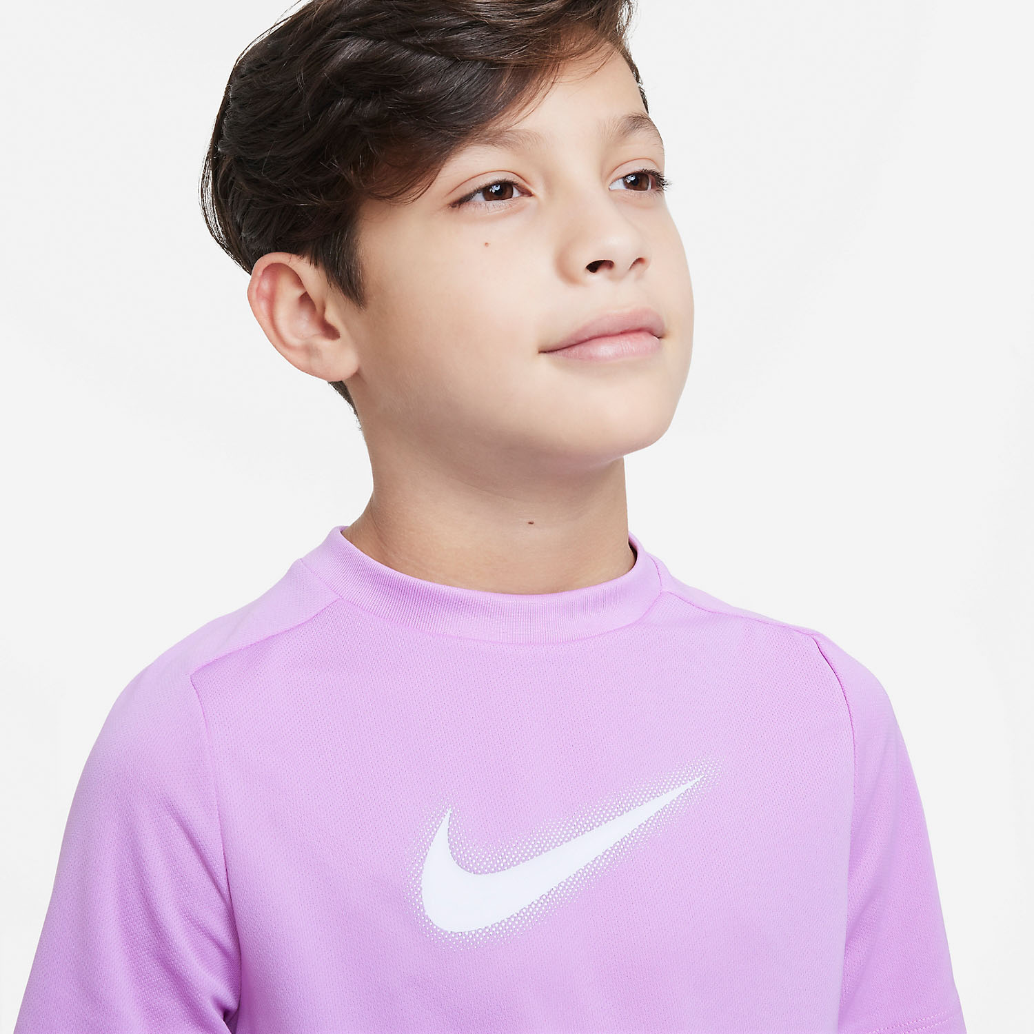 Nike Dri-FIT Icon Camiseta Niño - Rush Fuchsia/White