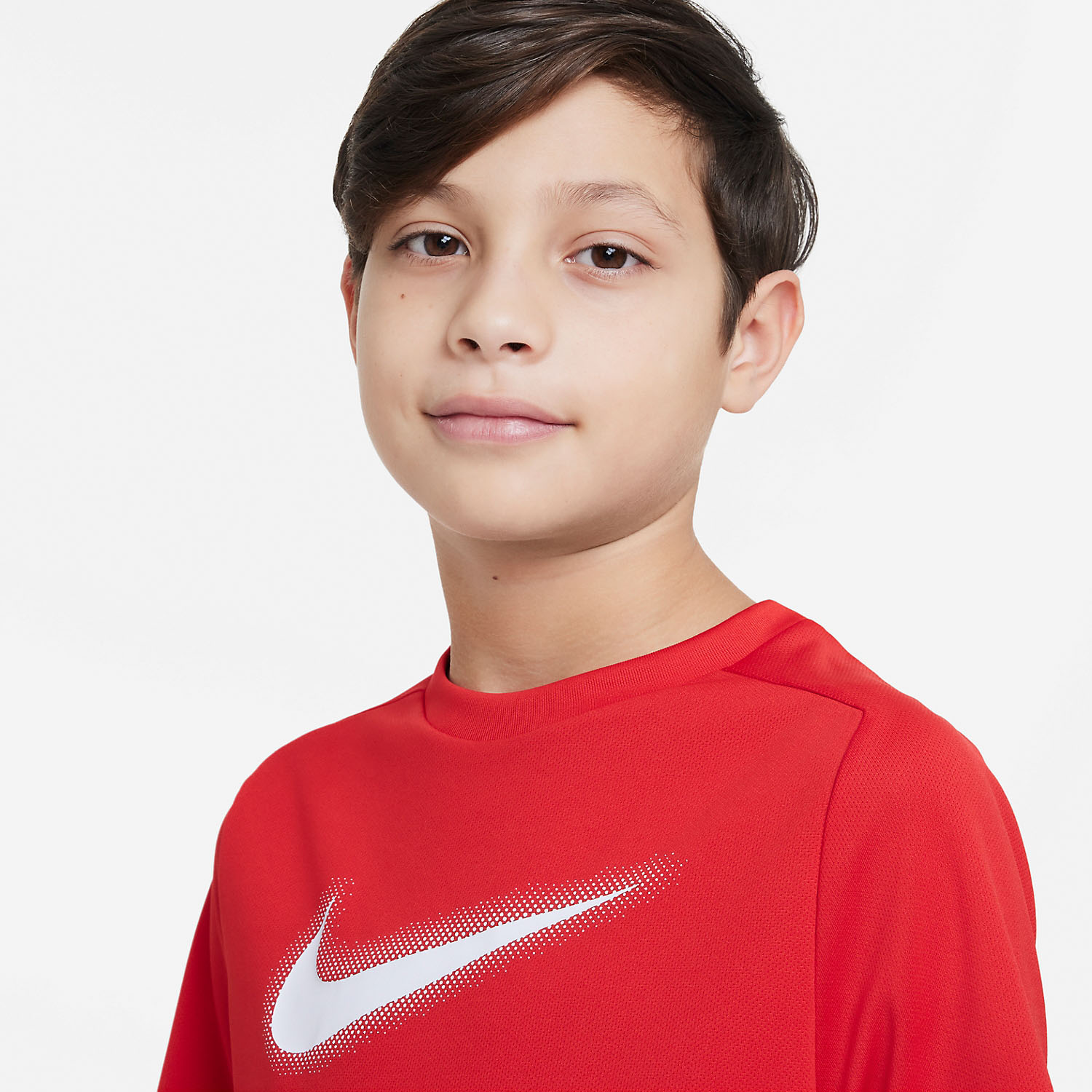 Nike Dri-FIT Icon Camiseta Niño - University Red/White