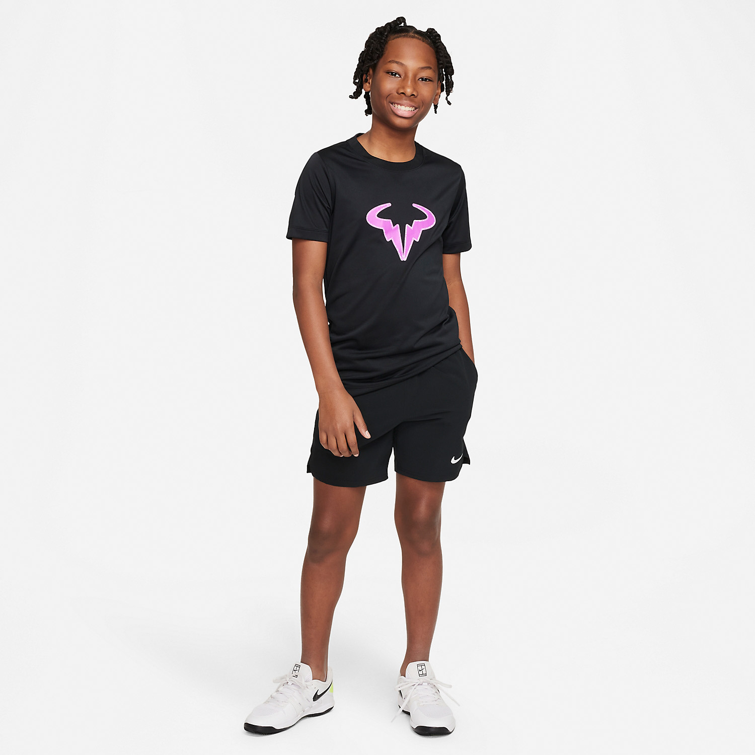 Nike Dri-FIT Rafa Maglietta Bambino - Black