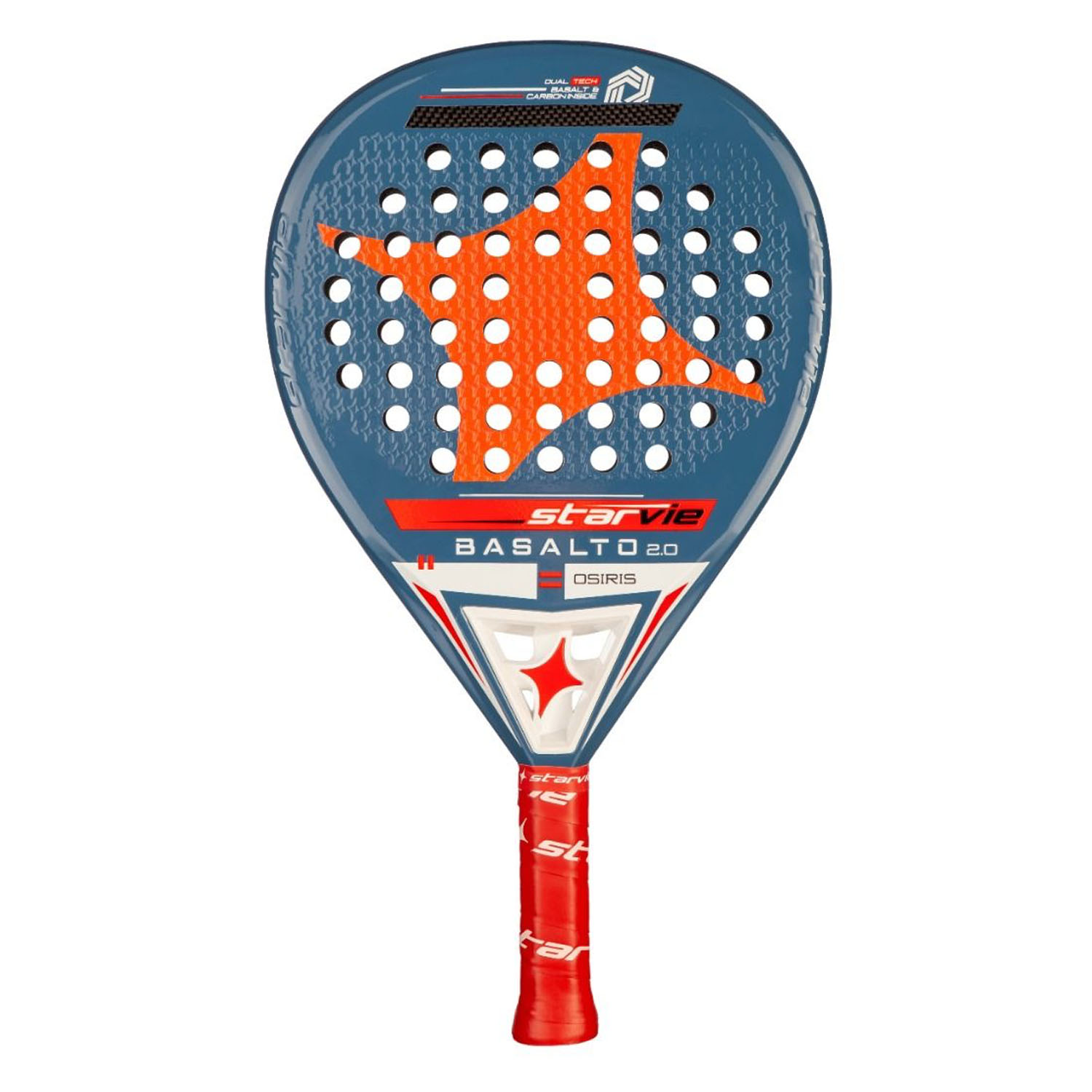 StarVie Basalto Osiris 2.0 Padel Racket - Blue/Red