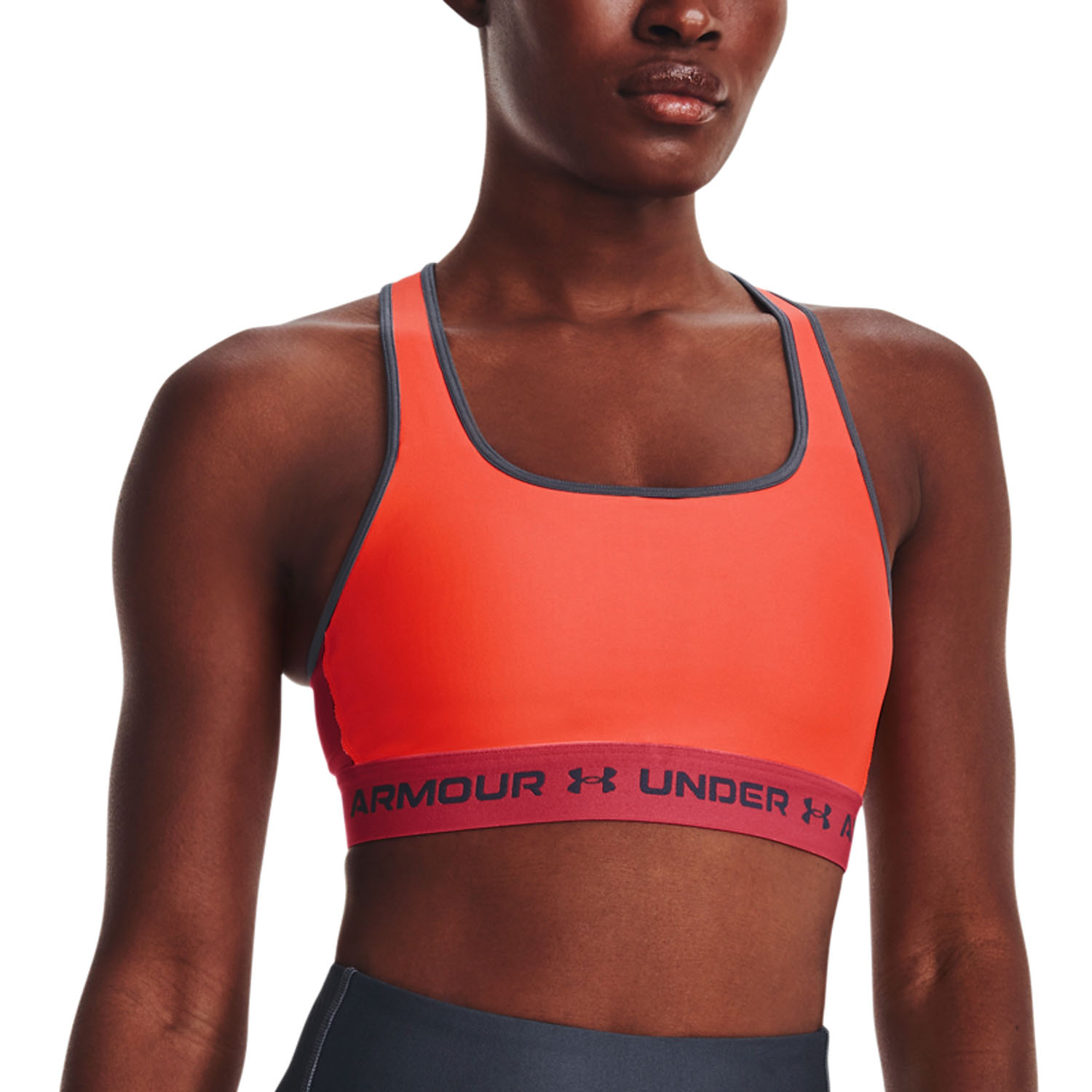 Under Armour Crossback Mid Reggiseno Sportivo - After Burn