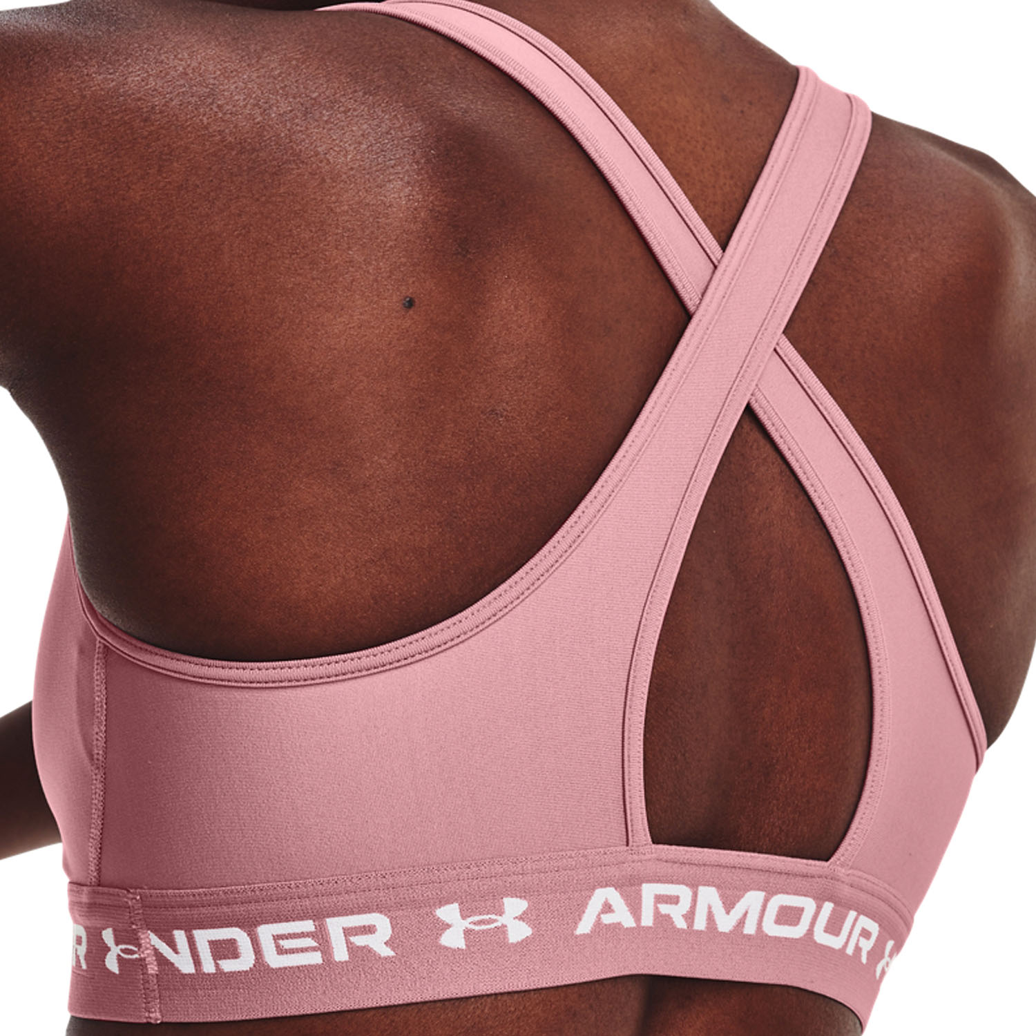 Under Armour Crossback Mid Women's Sports Bra - Pink Elixir